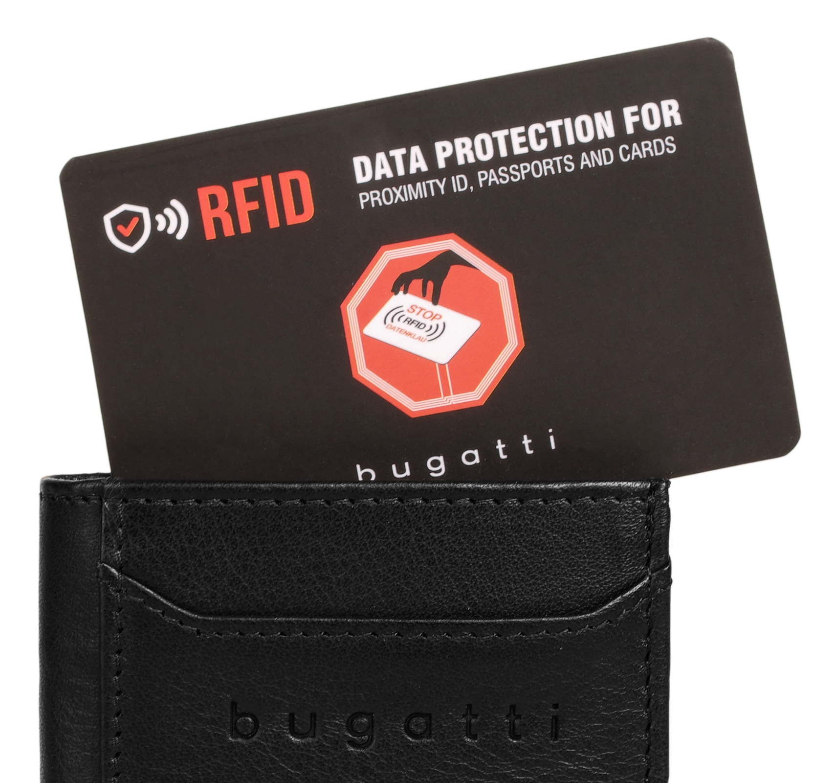 bugatti Geldbörse »SECURE SLIM«, echt Leder