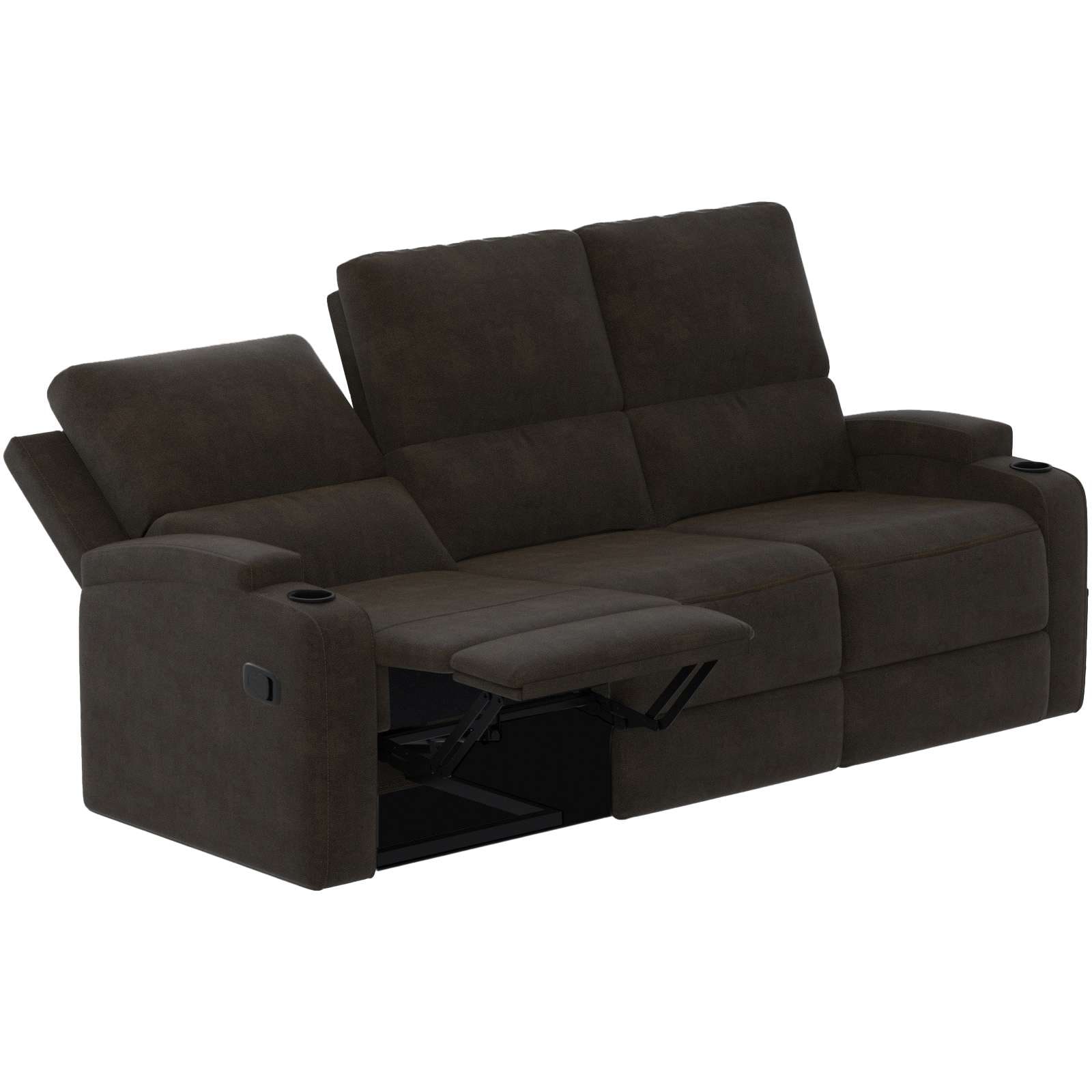 OTTO home 3-Sitzer »NAPORI Microfaser, Multimediasofa, Kinosessel XXL« Kinosofa mit 2 x Relaxfunktion und Getränkehalter