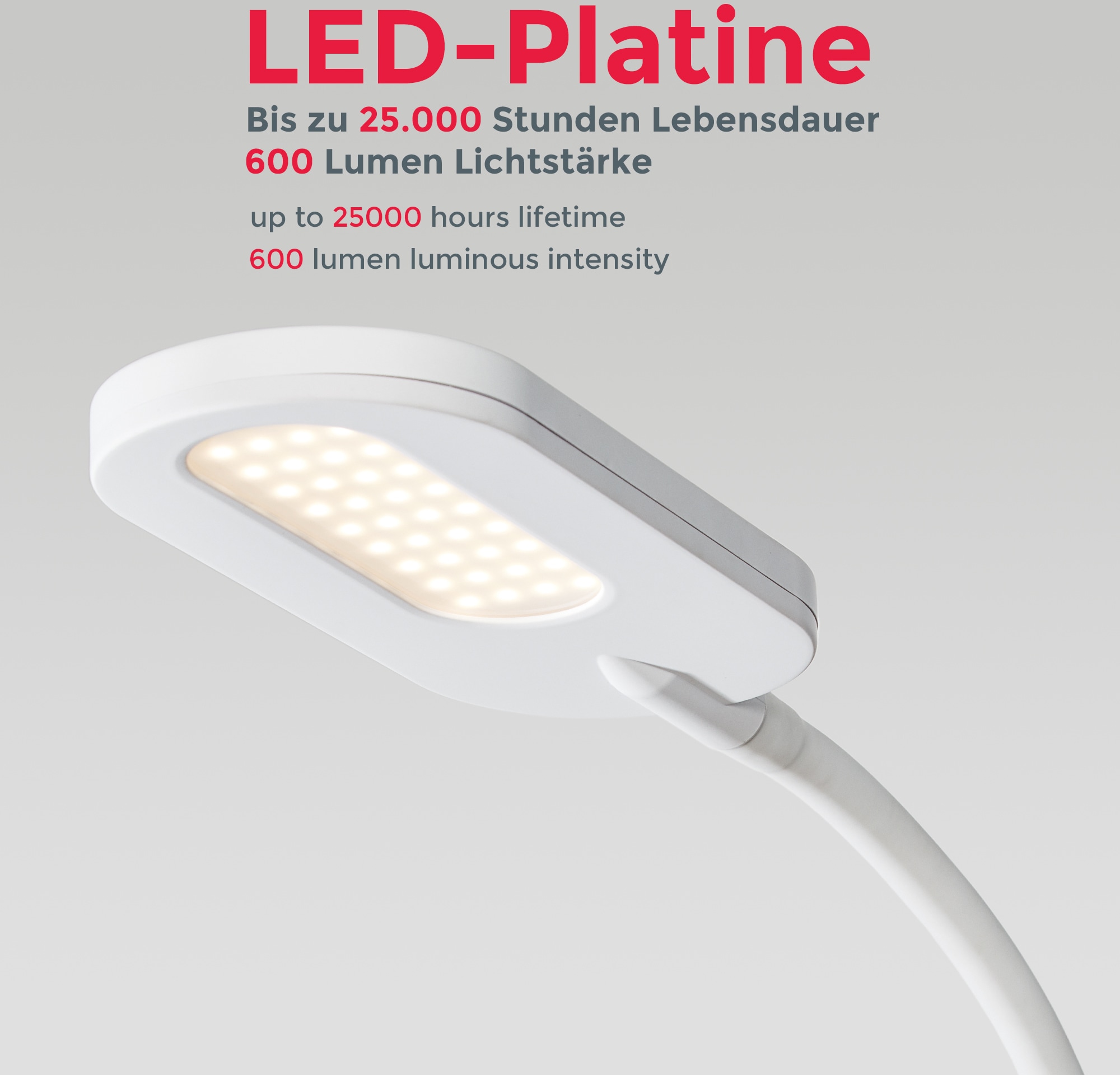 B.K.Licht LED Stehlampe, 1 LED OTTO online dimmbar 600lm bestellen & weiß flammig-flammig, Stehleuchte Touch bei 8W Memory inkl. schwenkbar