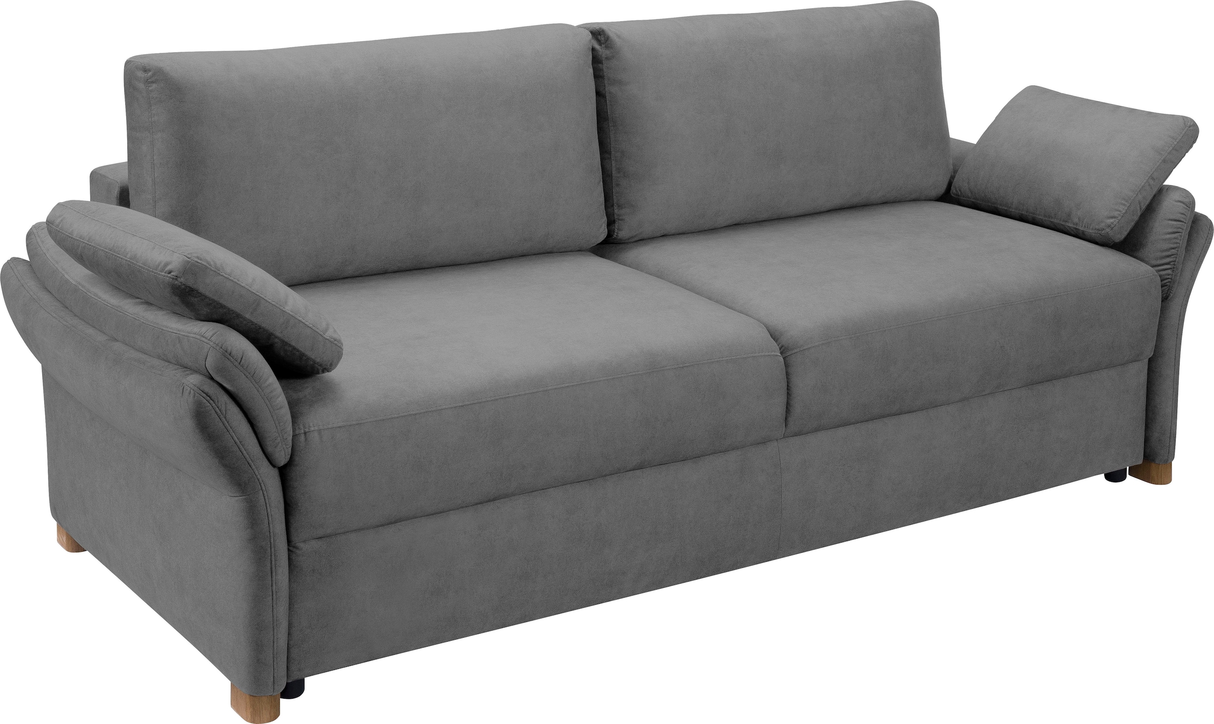exxpo - sofa fashion 3-Sitzer »Kentt hochwertiger Sitzaufbau für hohen Sitzkomfort, bequeme Armlehnen«, inkl. Boxspring/Federkern-Polsterung, Bettfunktion und Bettkasten