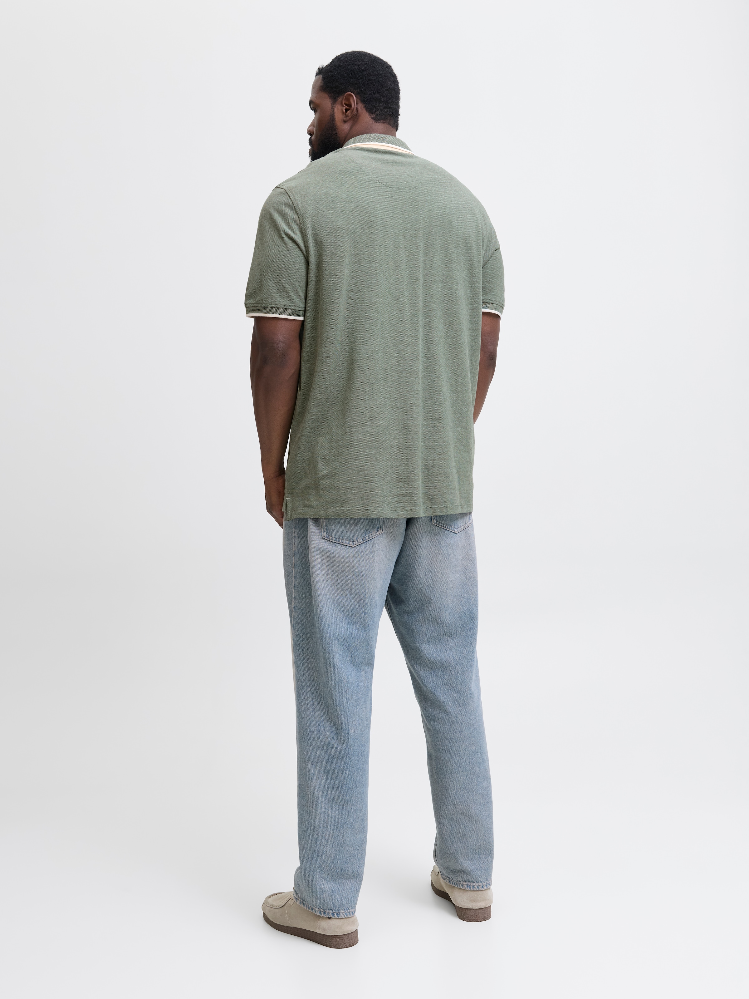 Jack & Jones PlusSize Poloshirt »JJEPAULOS POLO SS NOOS PLS«, mit Logo Stickerei