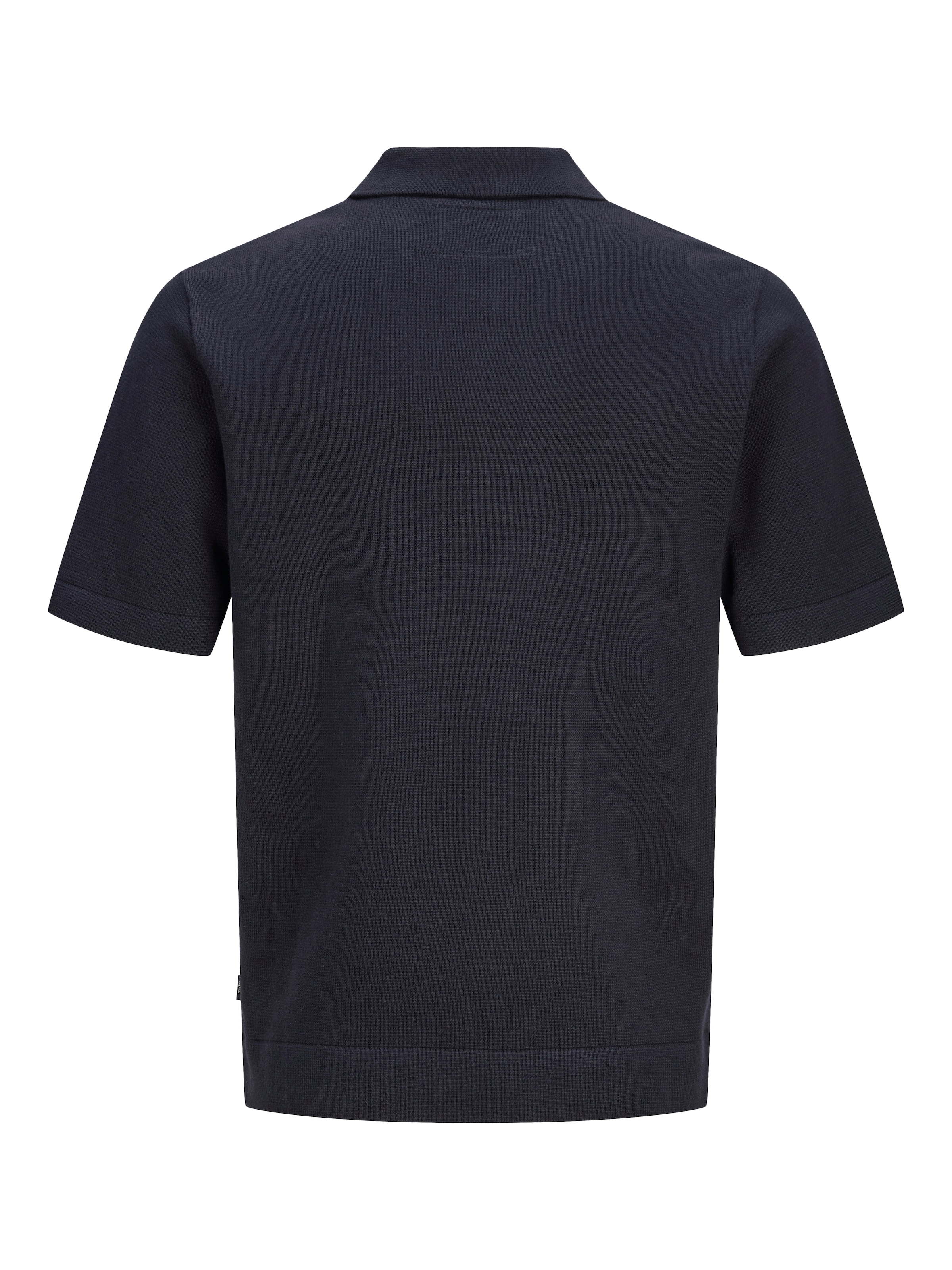 Jack & Jones Polokragenpullover »JPRBLAMILANO SPRING KNIT ZIP POLO SS SN« Baumwollmischung