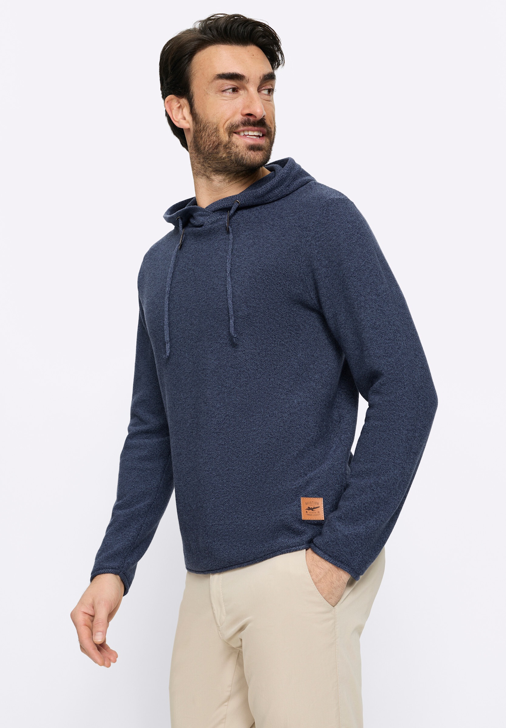 Witt Longpullover »Kapuzen-Pullover Kapuzenpullover mit Struktur-Strickmuster«