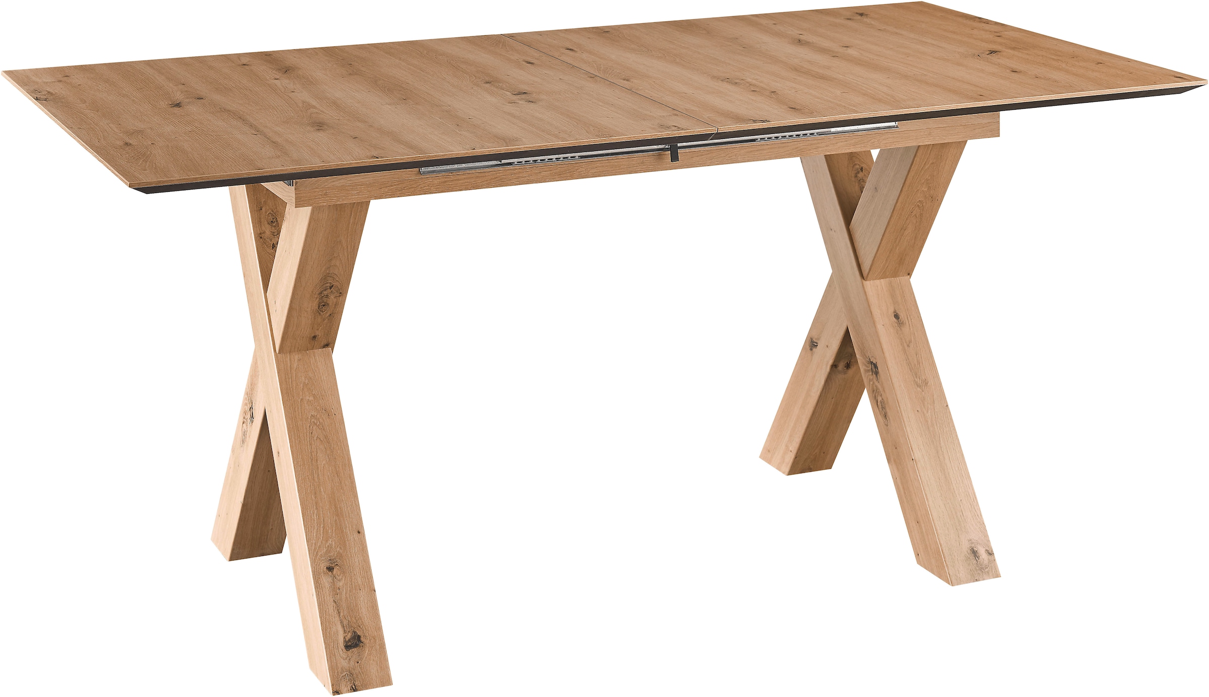 set one by Musterring Esstisch »New Atlanta« Platte rechteckig mit schweizer Kante, ausziehbar, Gestell in X-Form
