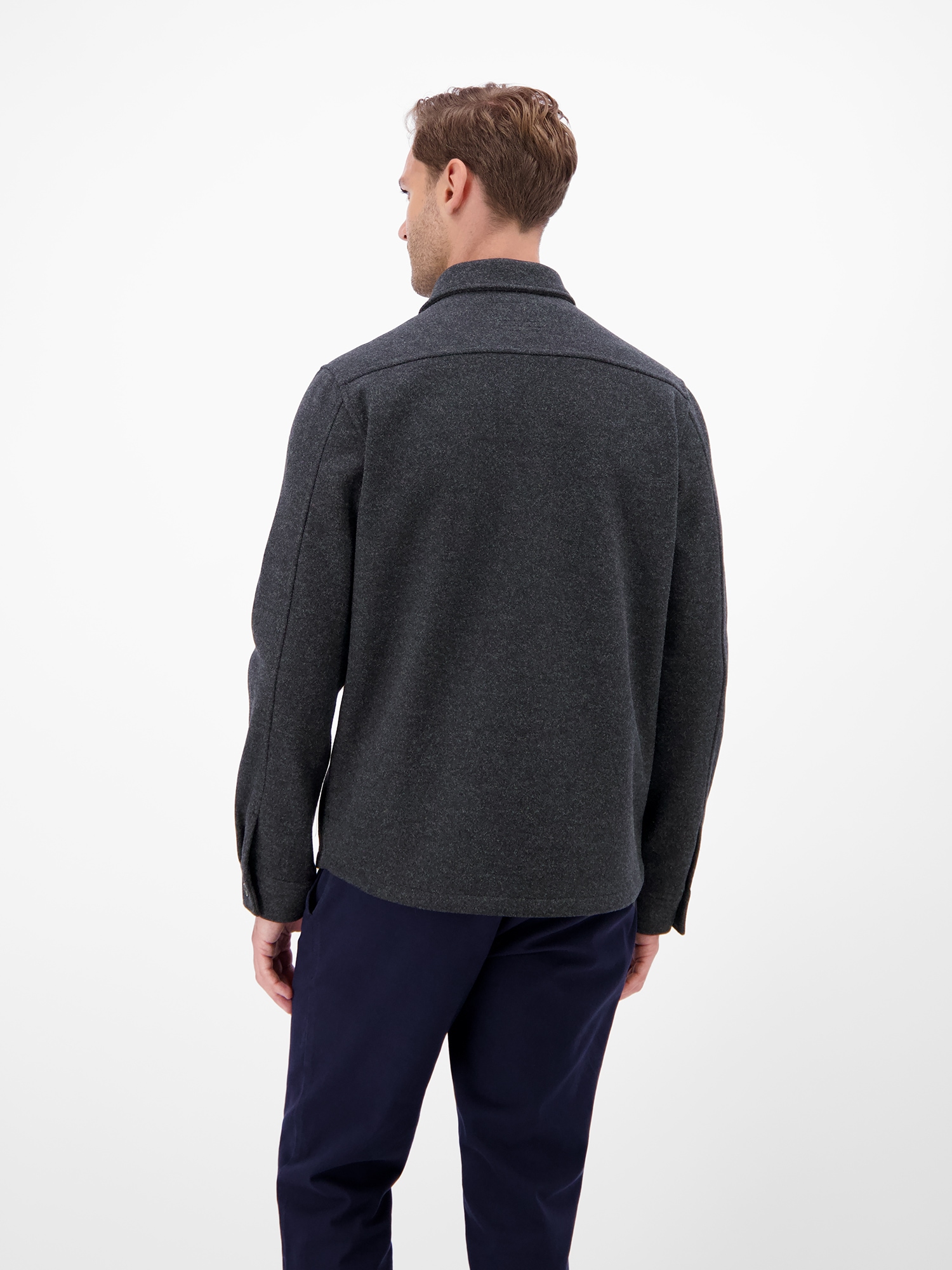 LERROS Langarmhemd »Herren Overshirt in urbanem Style«