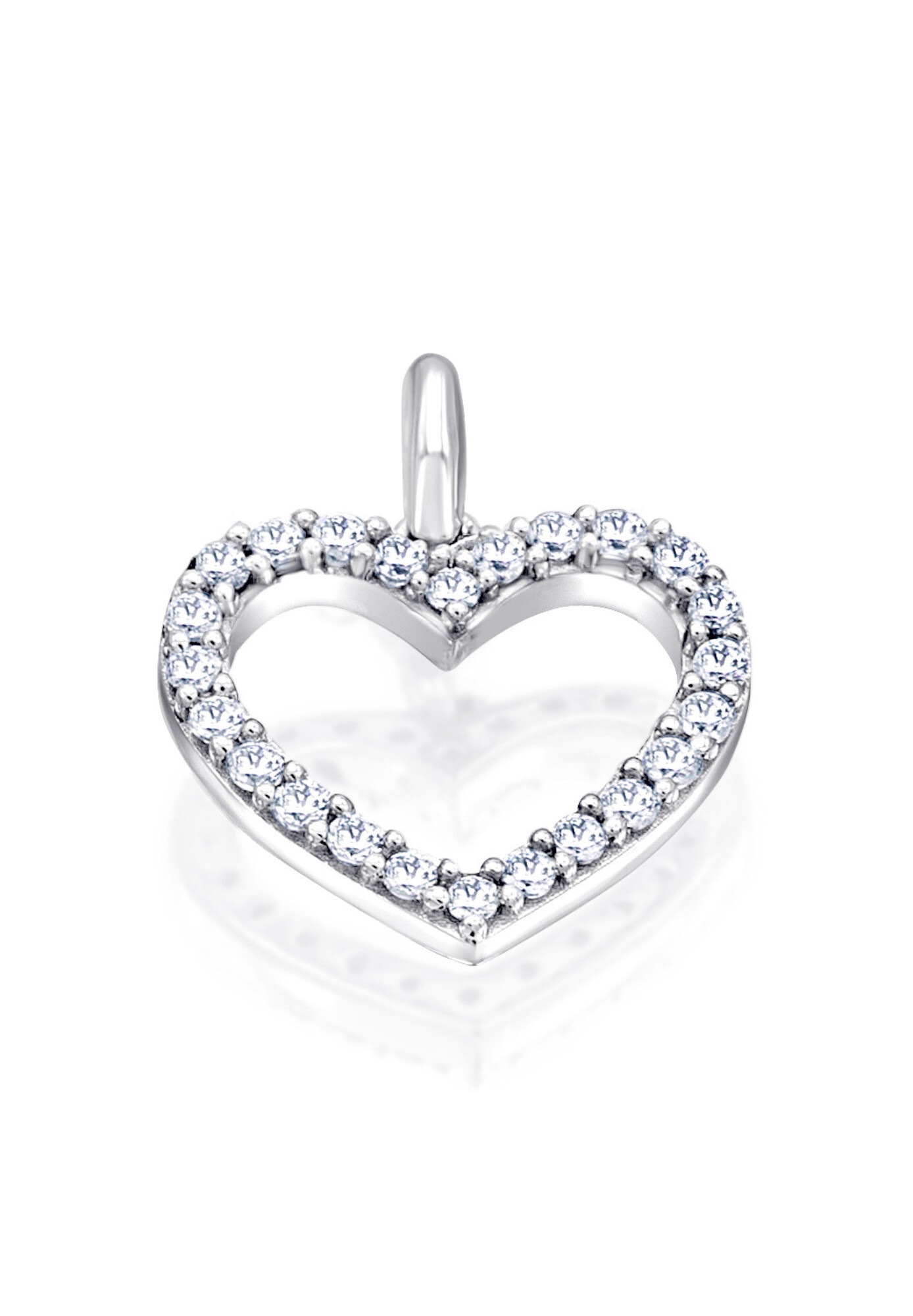ONE ELEMENT Kette und Anhänger Set »Schmuckset - Set mit Halskette 0,20 ct Diamant-Brillant Anhänger aus 585 Weißgold«