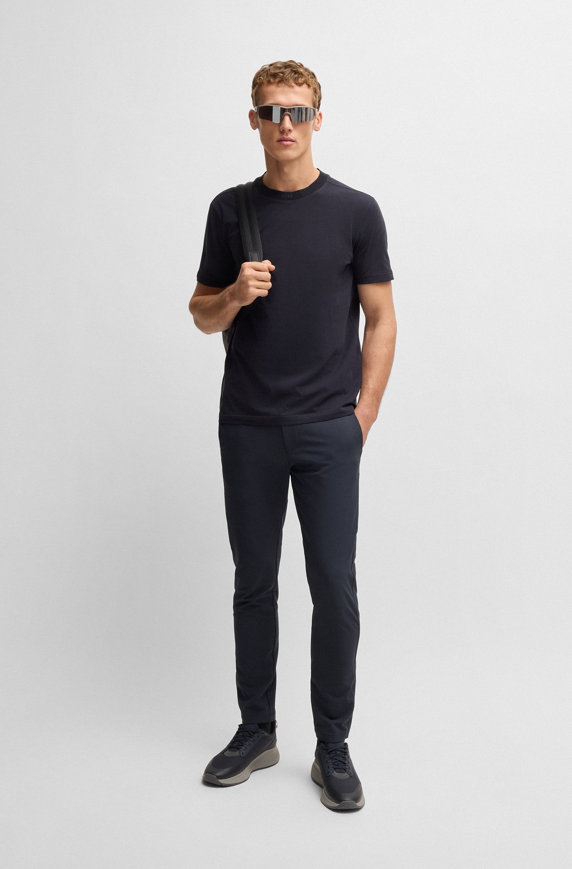 BOSS GREEN Stretch-Hose »T Commuter-Slim«, in schmaler Passform