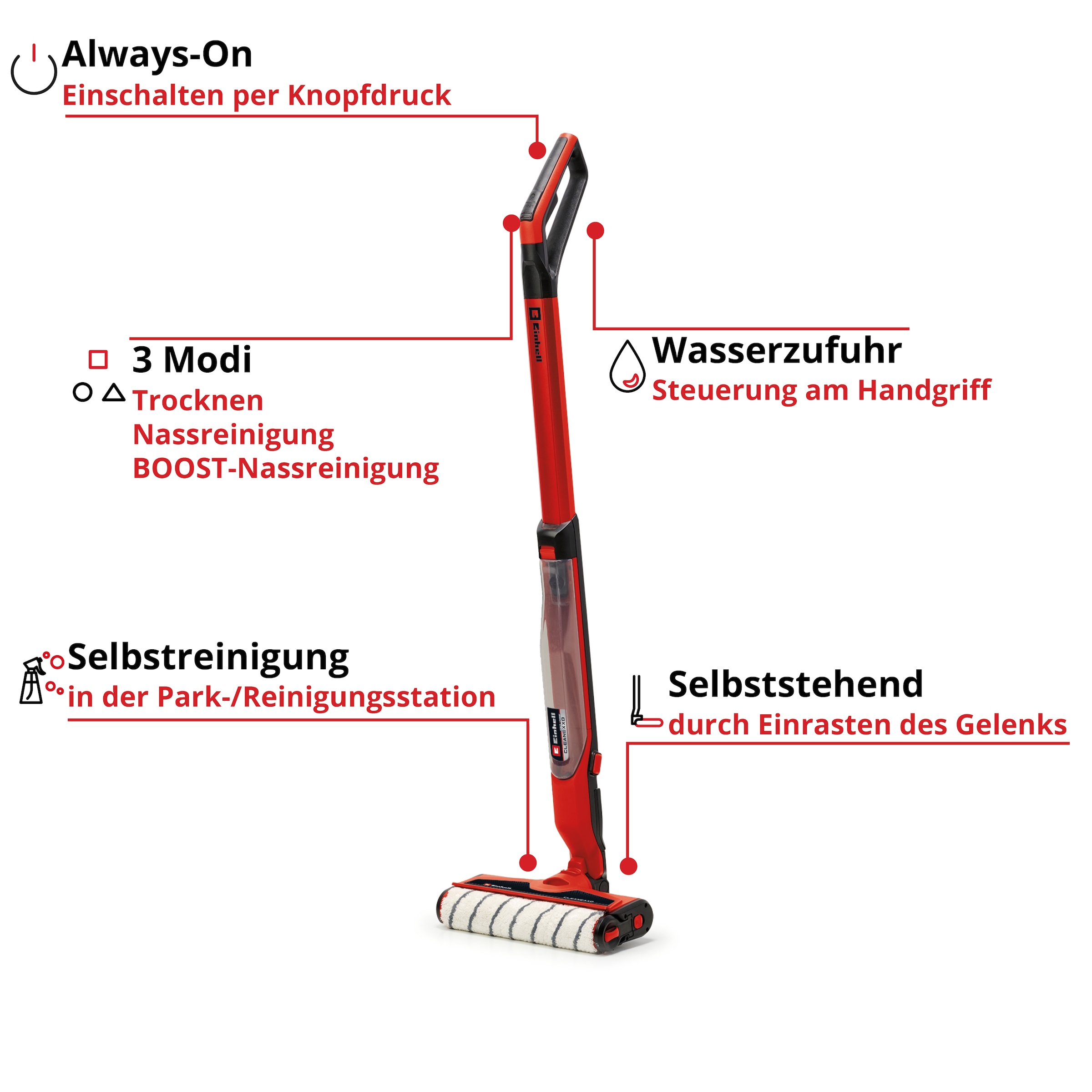 Einhell Hartbodenreiniger »CLEANEXXO«