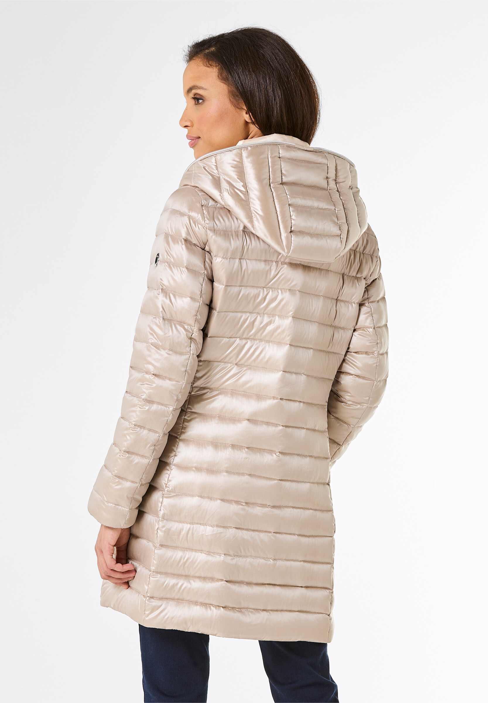 creation L Daunenjacke »Daunen-Steppjacke Daunenjacke 2-in-1 Optik« mit Kapuze
