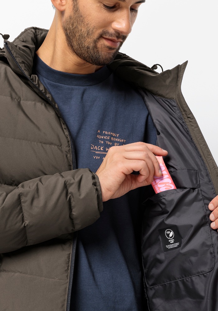 Jack Wolfskin Daunenjacke »COLONIUS JKT M«, mit Kapuze