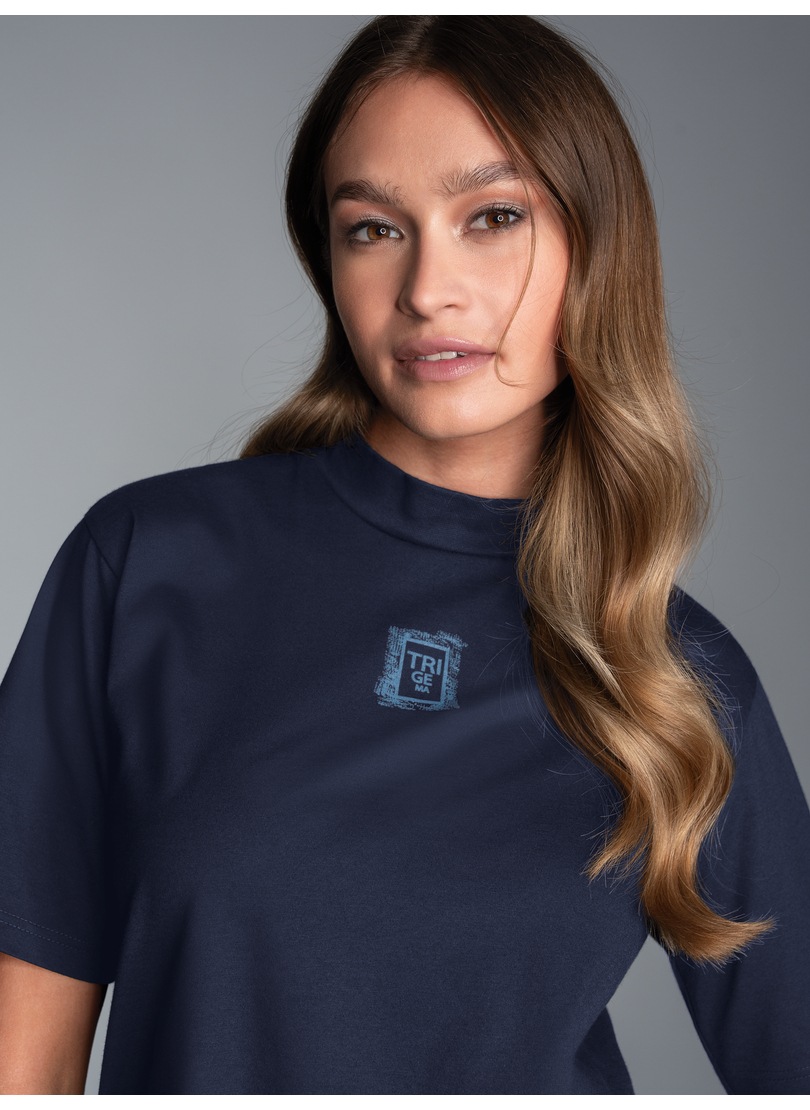 Trigema T-Shirt »TRIGEMA T-Shirt mit Stehkragen« 1 Stk.