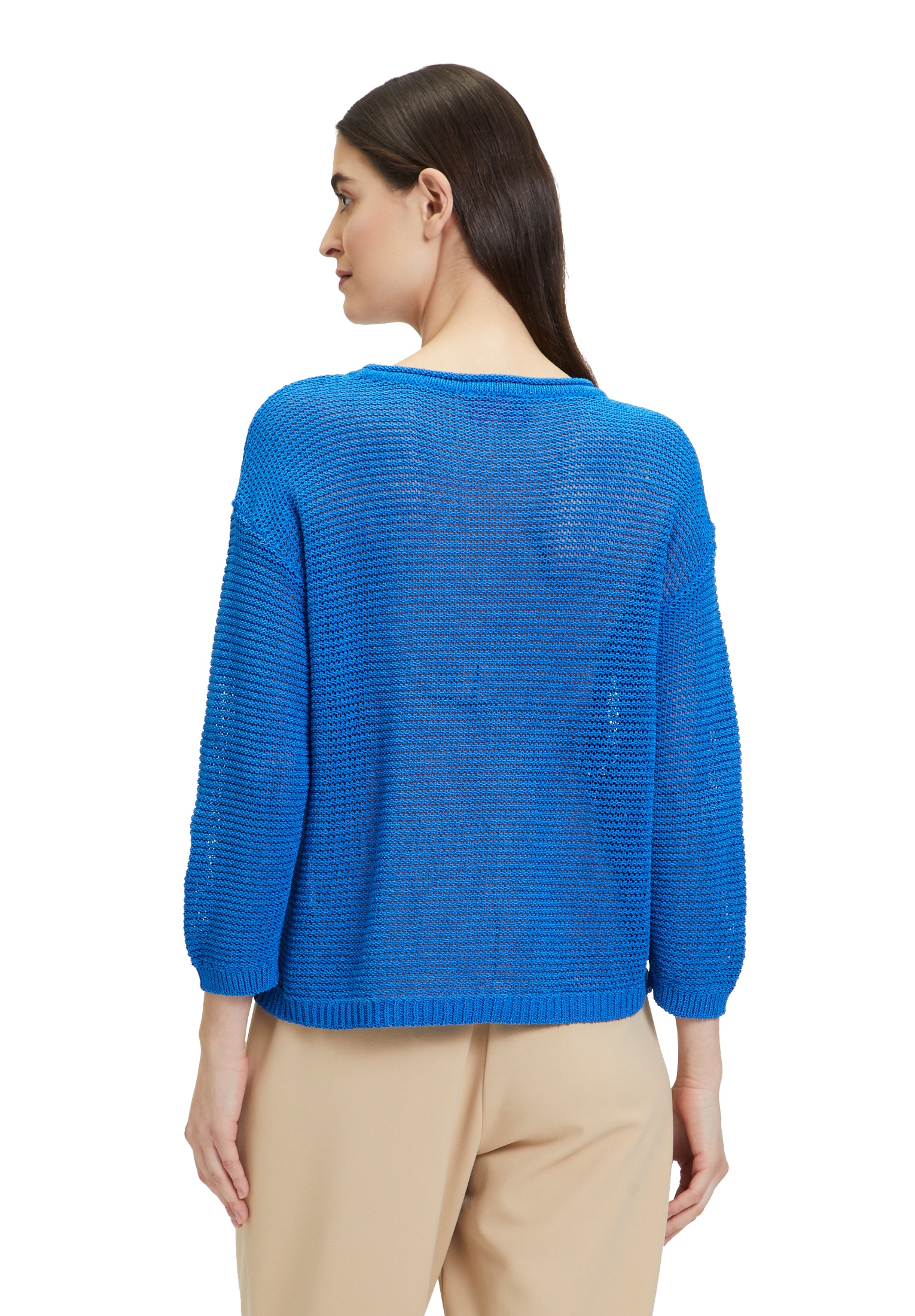 Betty Barclay Rundhalspullover »Grobstrick-Pullover mit 3/4 Arm«