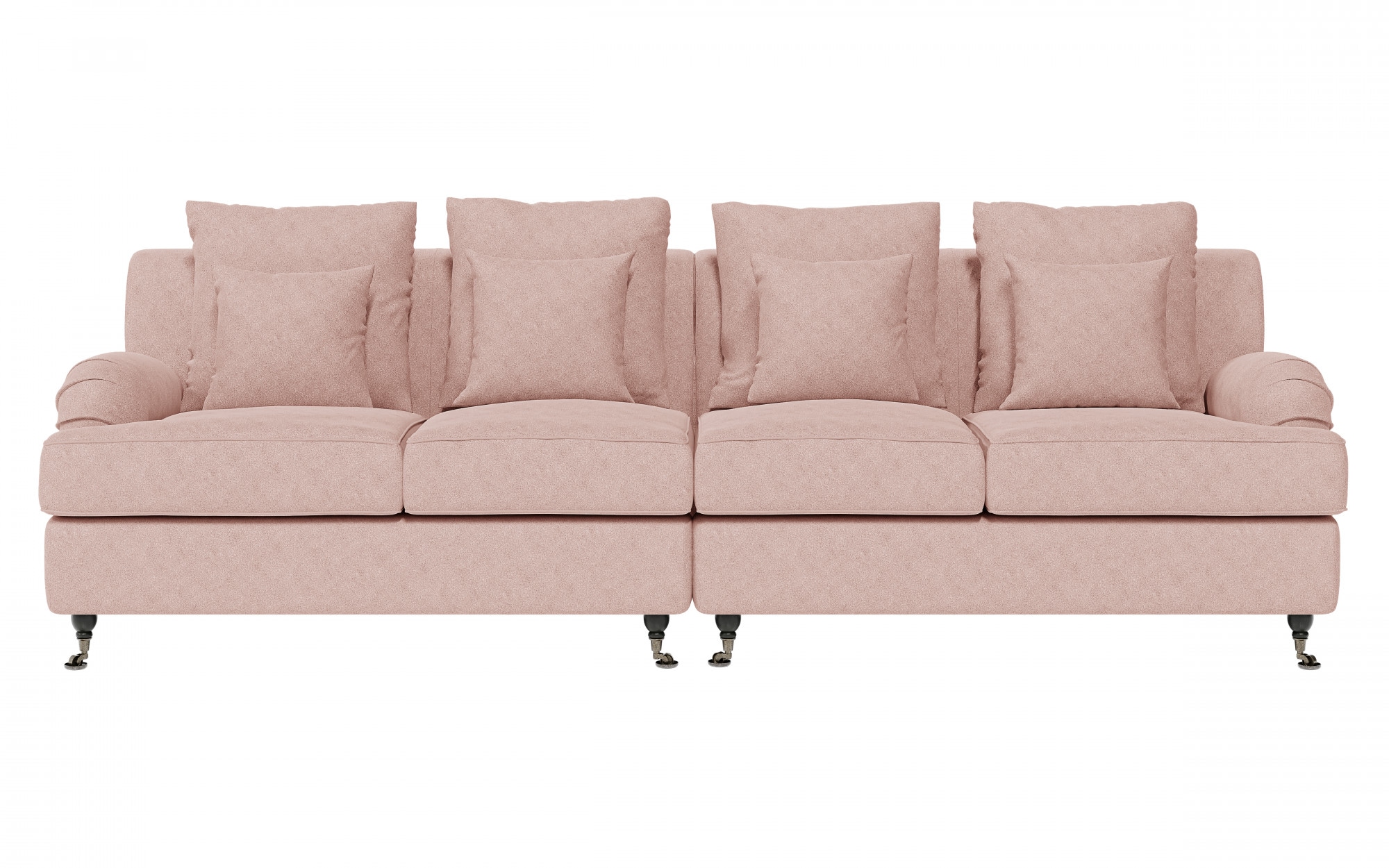 Guido Maria Kretschmer Home&Living Big-Sofa »NORIN«, zwei Fußarten: vorne - Rollen, hinten - Holzfüße