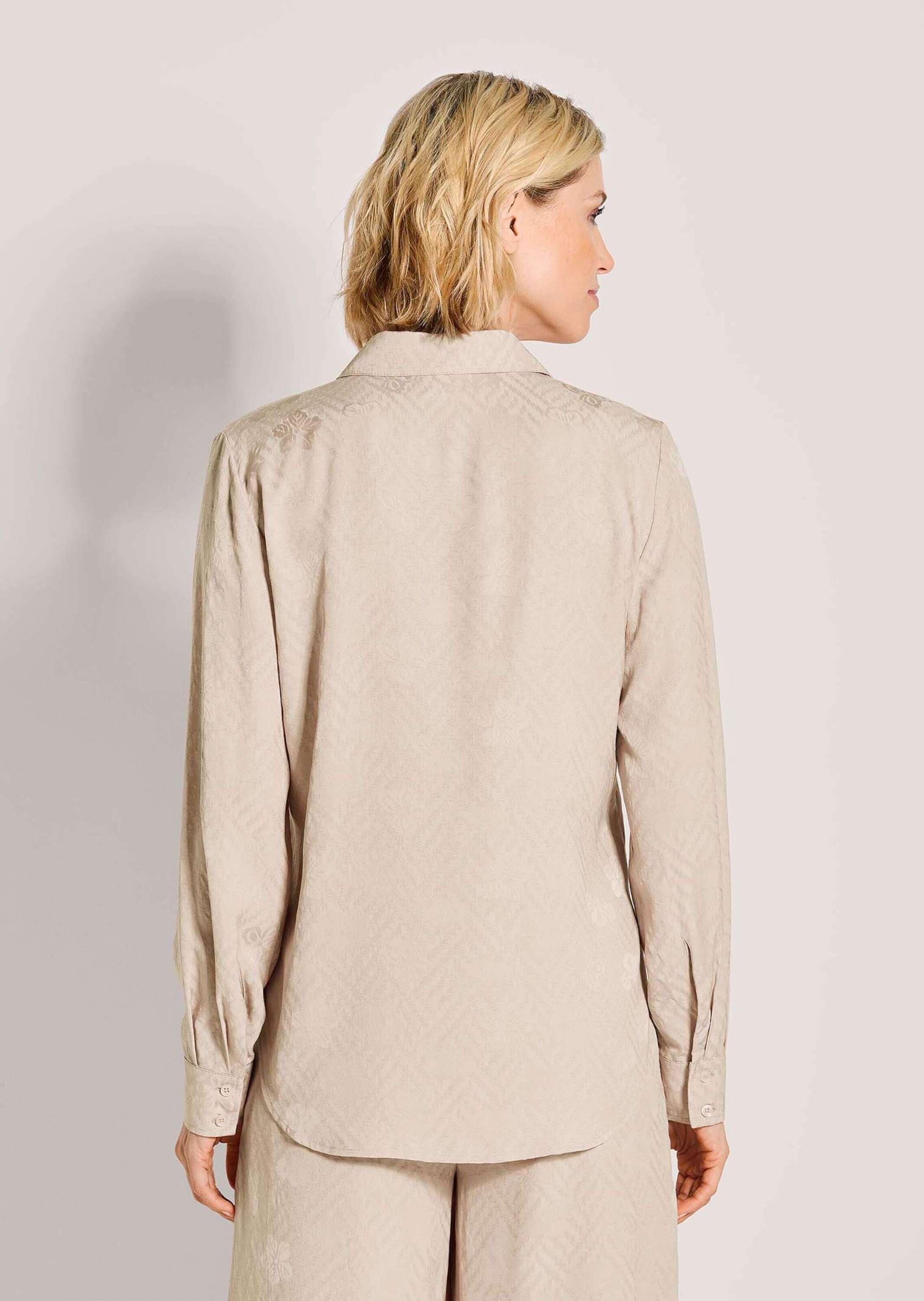 MADELEINE Hemdbluse »Hemdbluse Jacquardbluse mit zartem Muster« Jaquardmuster