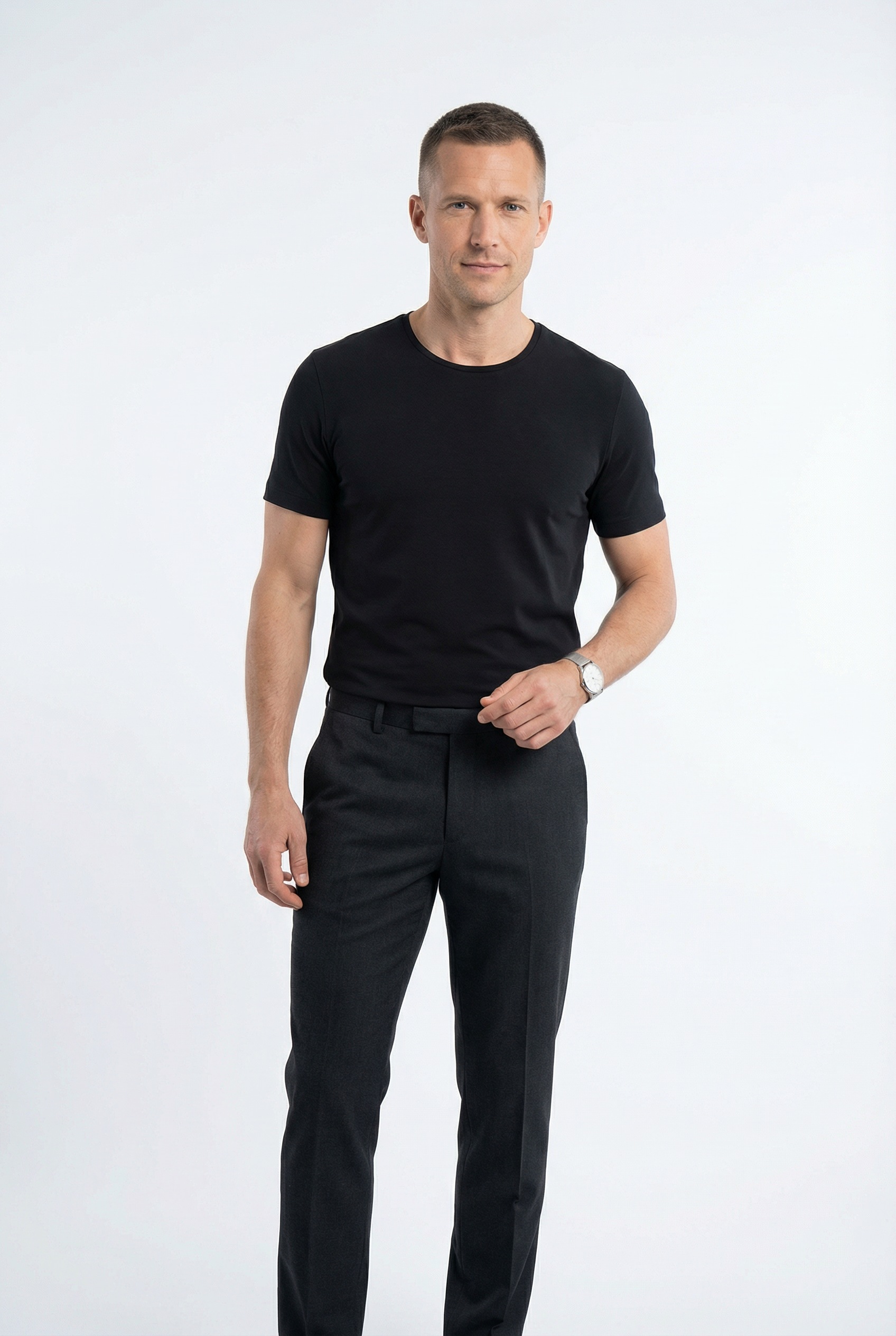 OLYMP Rundhalsshirt aus Leinen