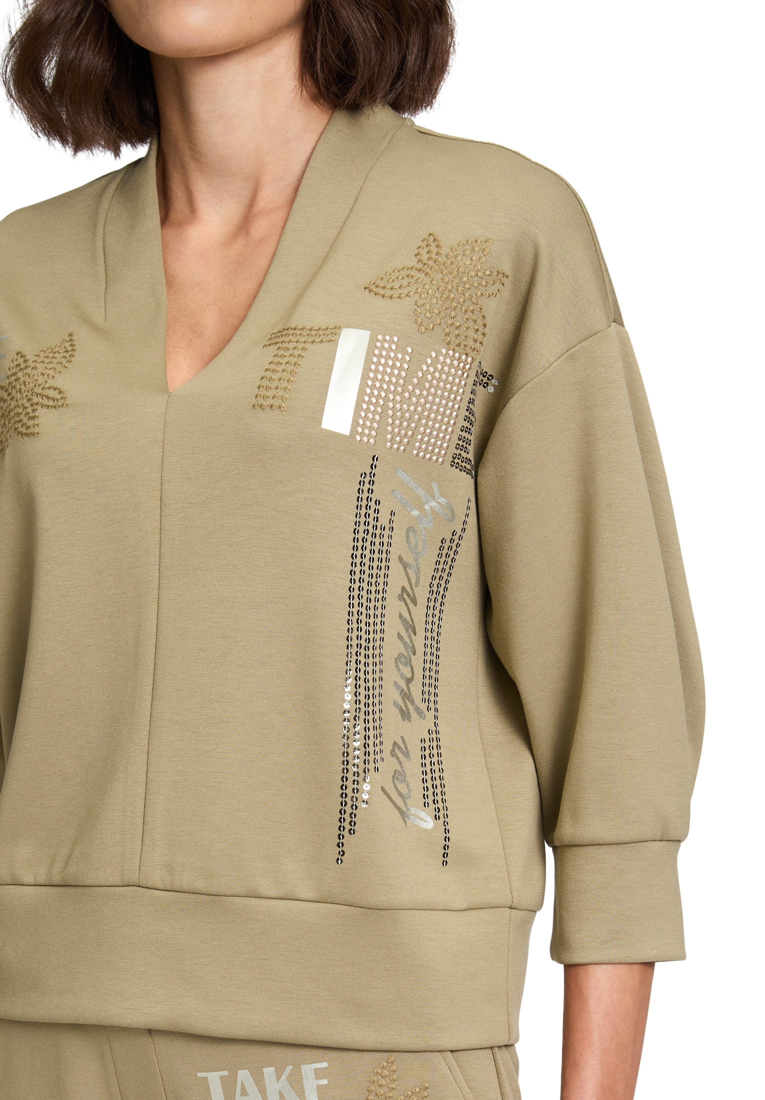 Betty Barclay Sweatshirt »Sweatshirt mit V-Ausschnitt«