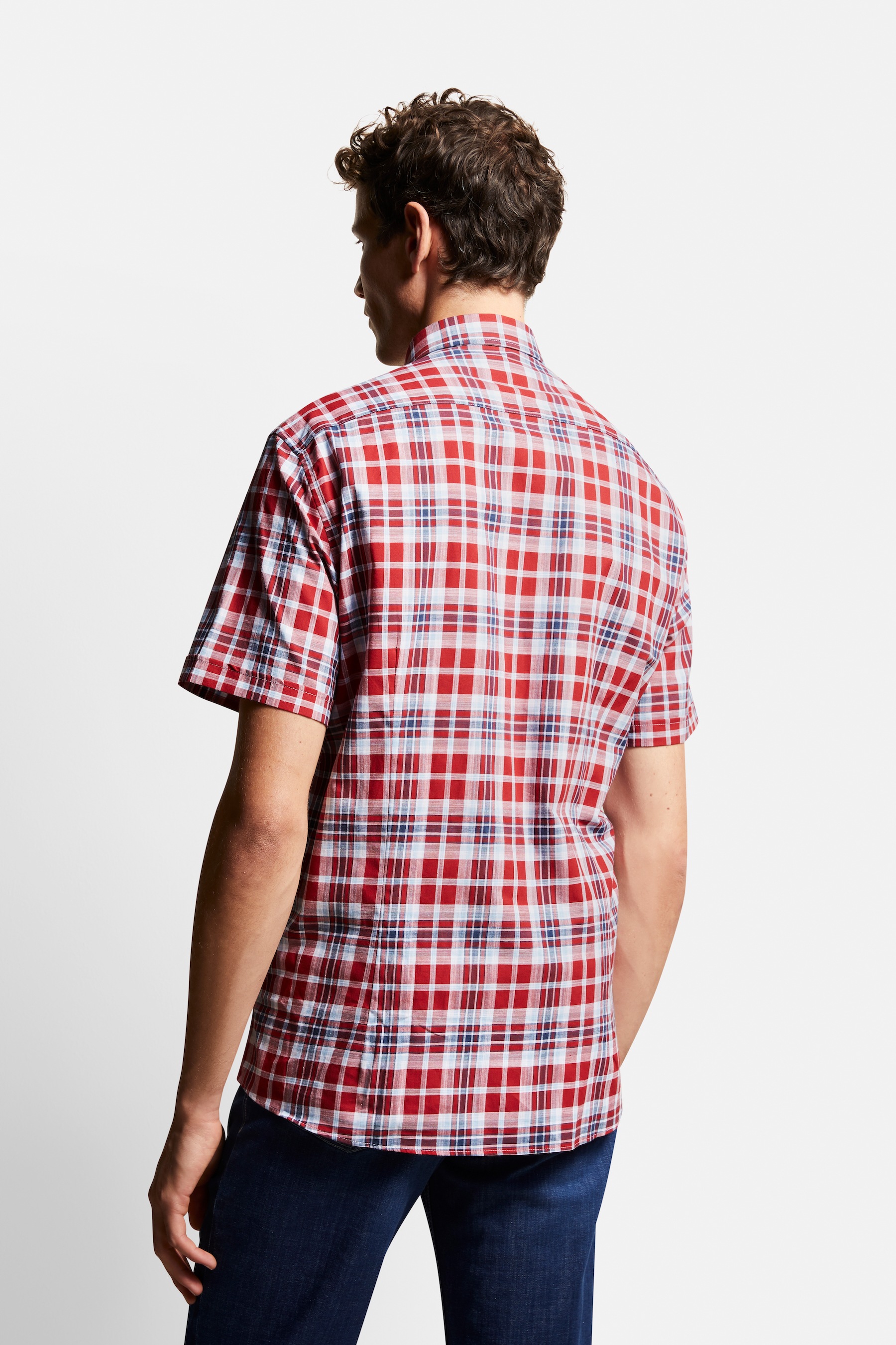 bugatti Kurzarmhemd, mit Button-Down-Kragen