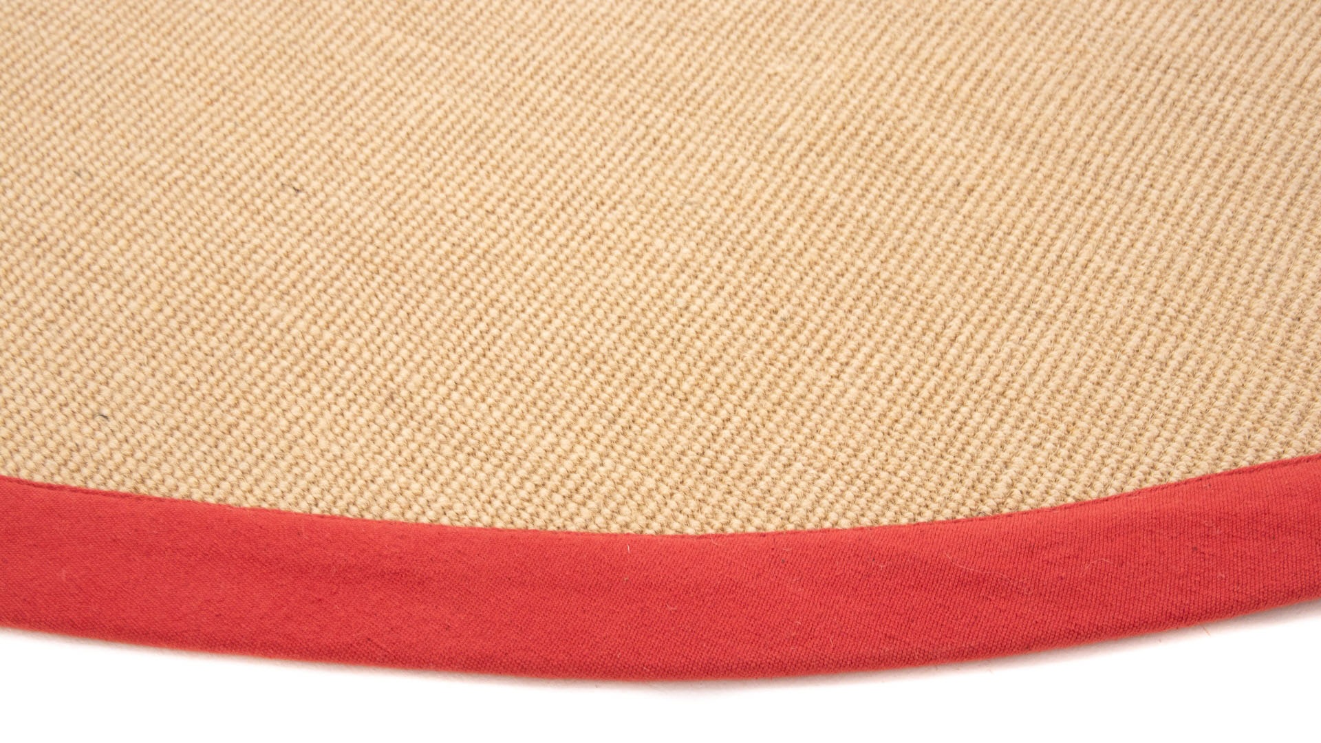 im Online-Shop carpetfine farbiger Bordüre, mit Sisalteppich Rückseite Anti-Rutsch OTTO rund, »Sisal«,