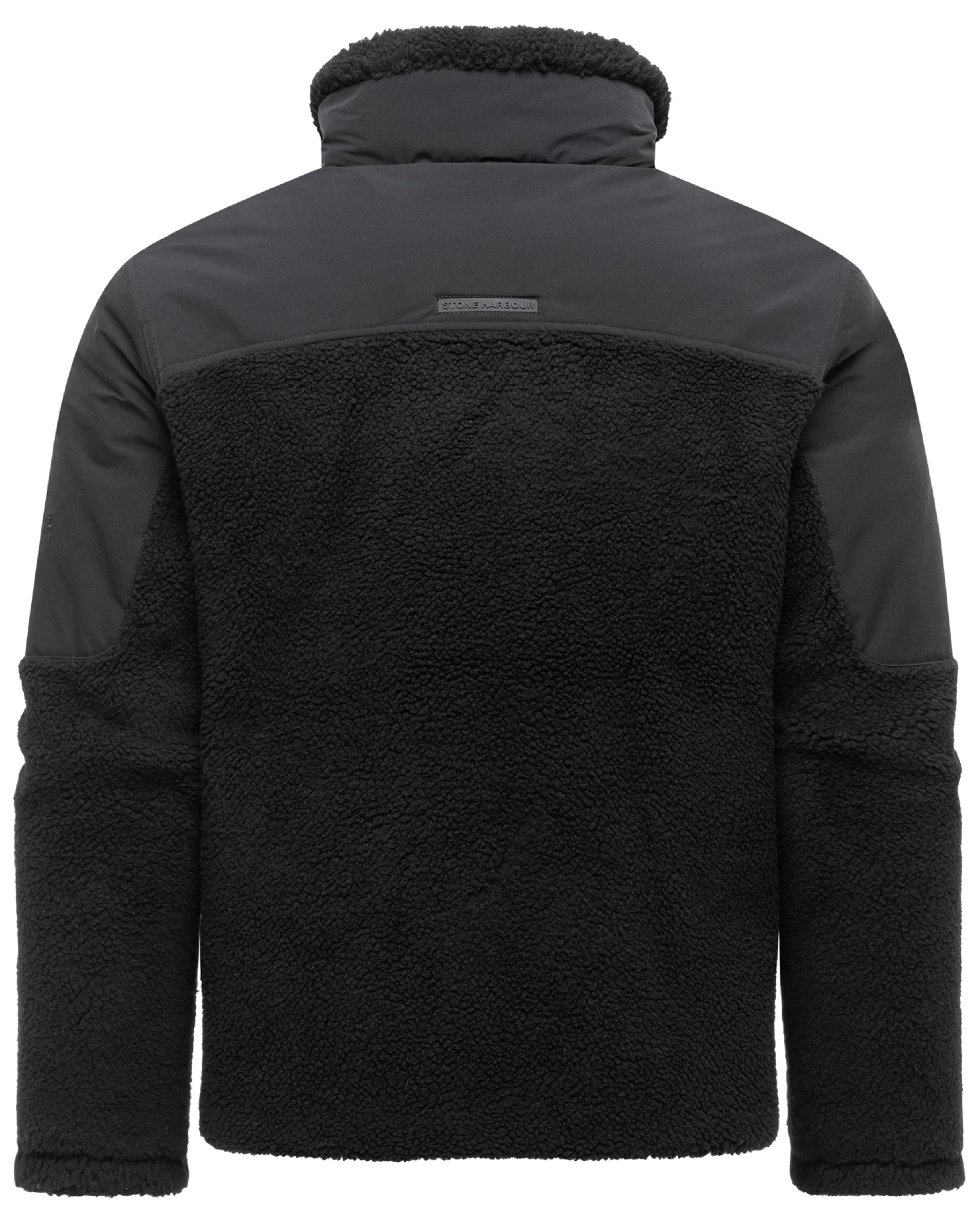 Stone Harbour Plüschjacke »Plüschjacke Riveen XX« ohne Kapuze Warme Winterjacke mit Teddyfleece Materialmix