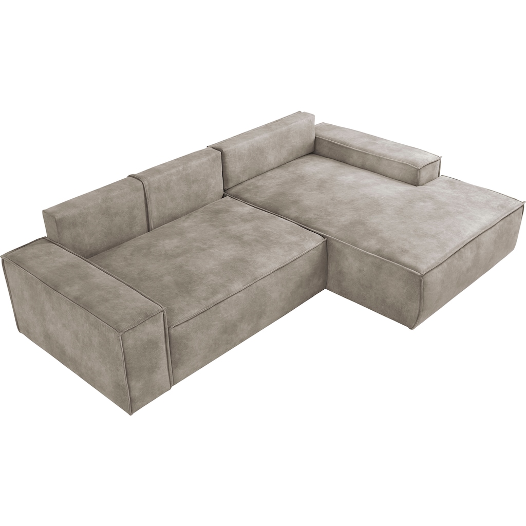 Ecksofa SHERWOOD Schlafsofa, mit Bettkasten, Cord-Bezug