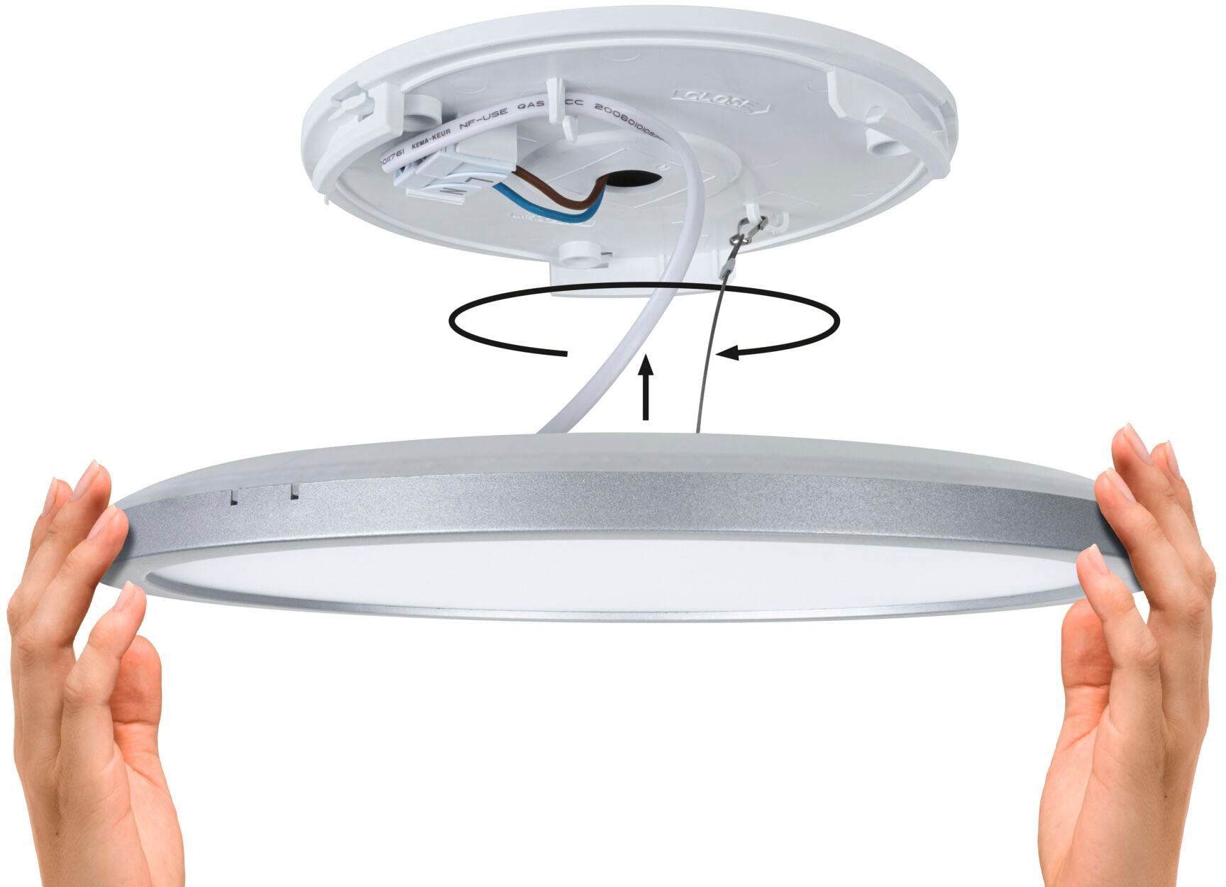 Paulmann LED Panel »Atria Shine 11,2W 3000K IP44«, 1 flammig, Hintergrundbeleuchtung
