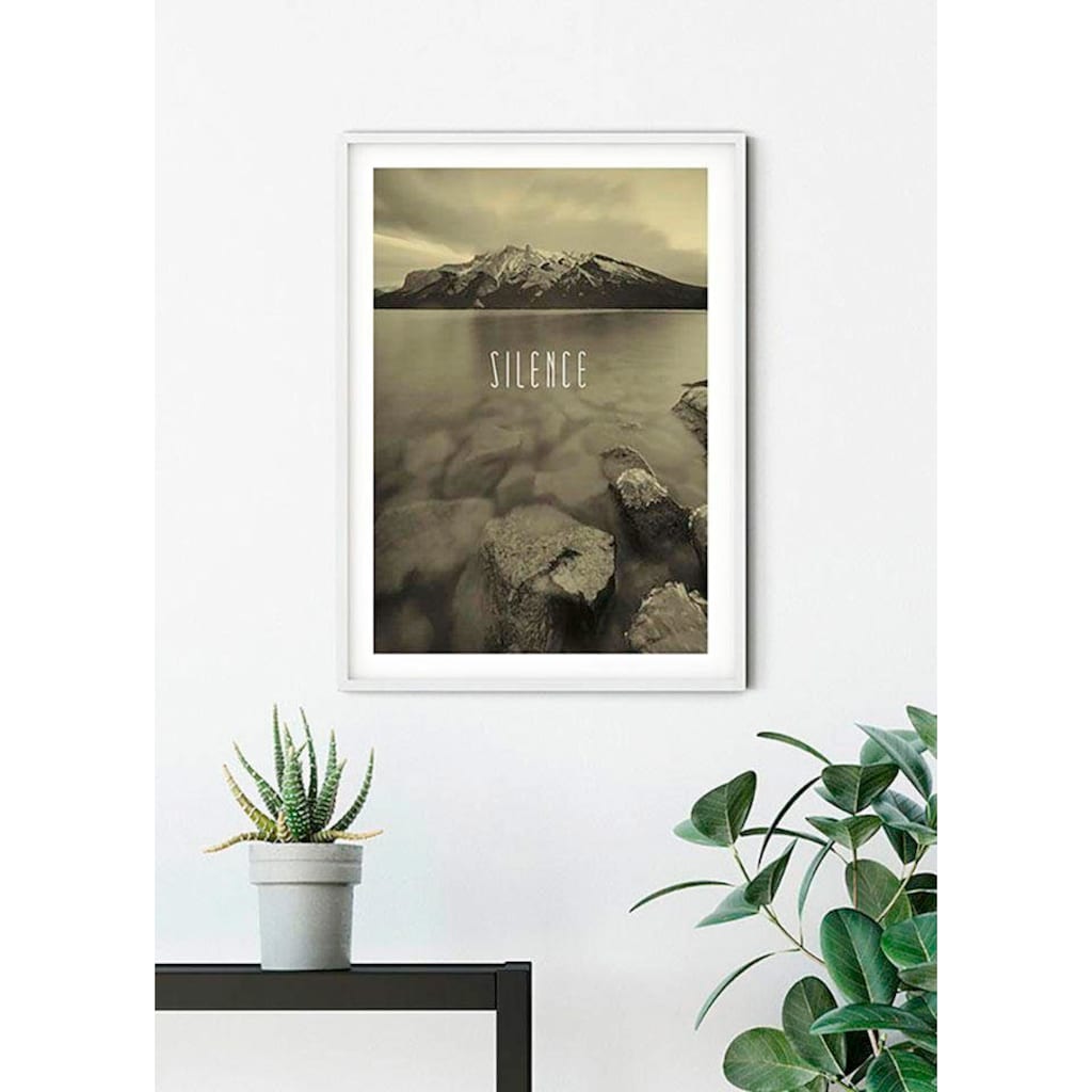 Komar Poster »Word Lake Silence Sand«, Natur, Höhe: 50cm
