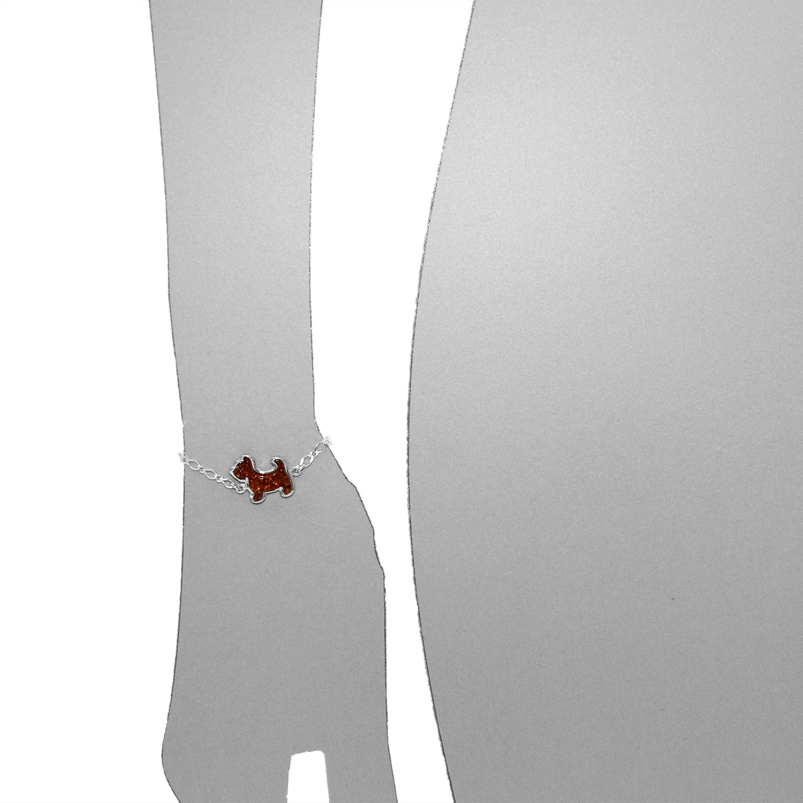 OSTSEE-SCHMUCK Armband »- Hund - Silber 925/000 - Bernstein«