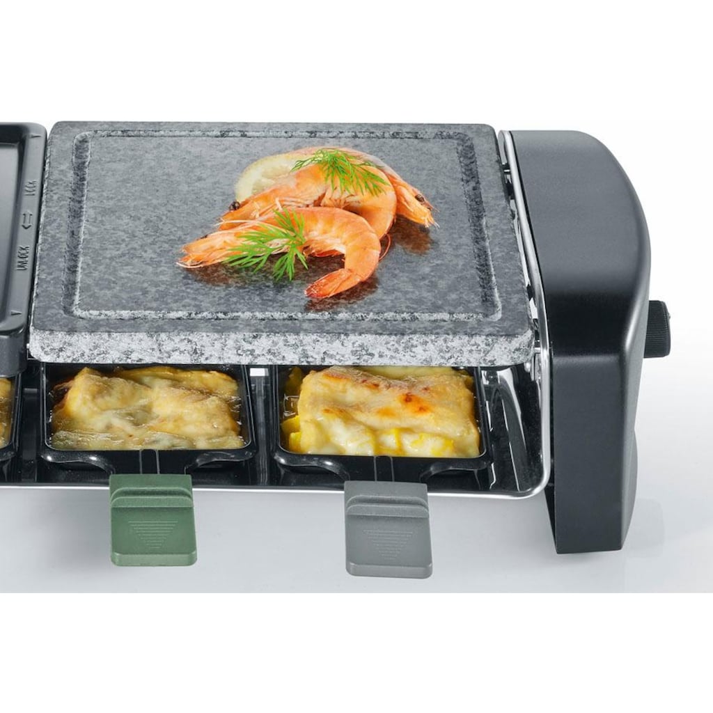 Severin Raclette »RG 9645«, 8 St. Raclettepfännchen, 1400 W