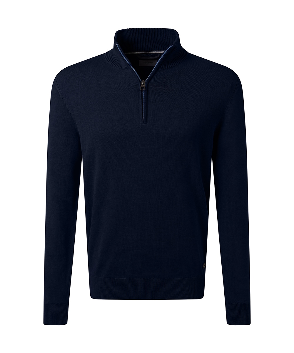 Pierre Cardin Strickpullover, mit Troyer Kragen