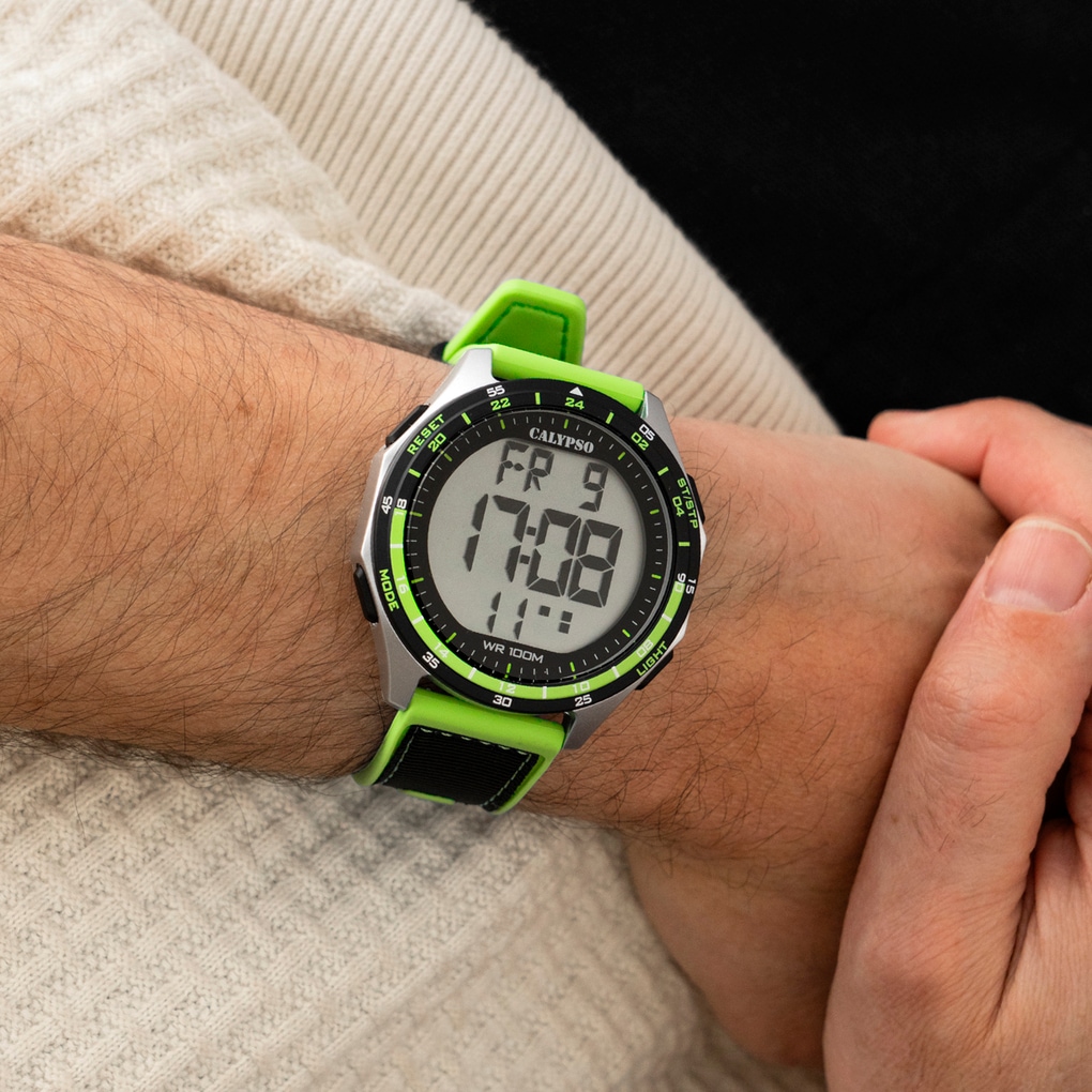 CALYPSO WATCHES Chronograph »Urban Digital« Quarzuhr, Armbanduhr, Herrenuhr, digital, Tag, Wochentag, Monat, Jahr
