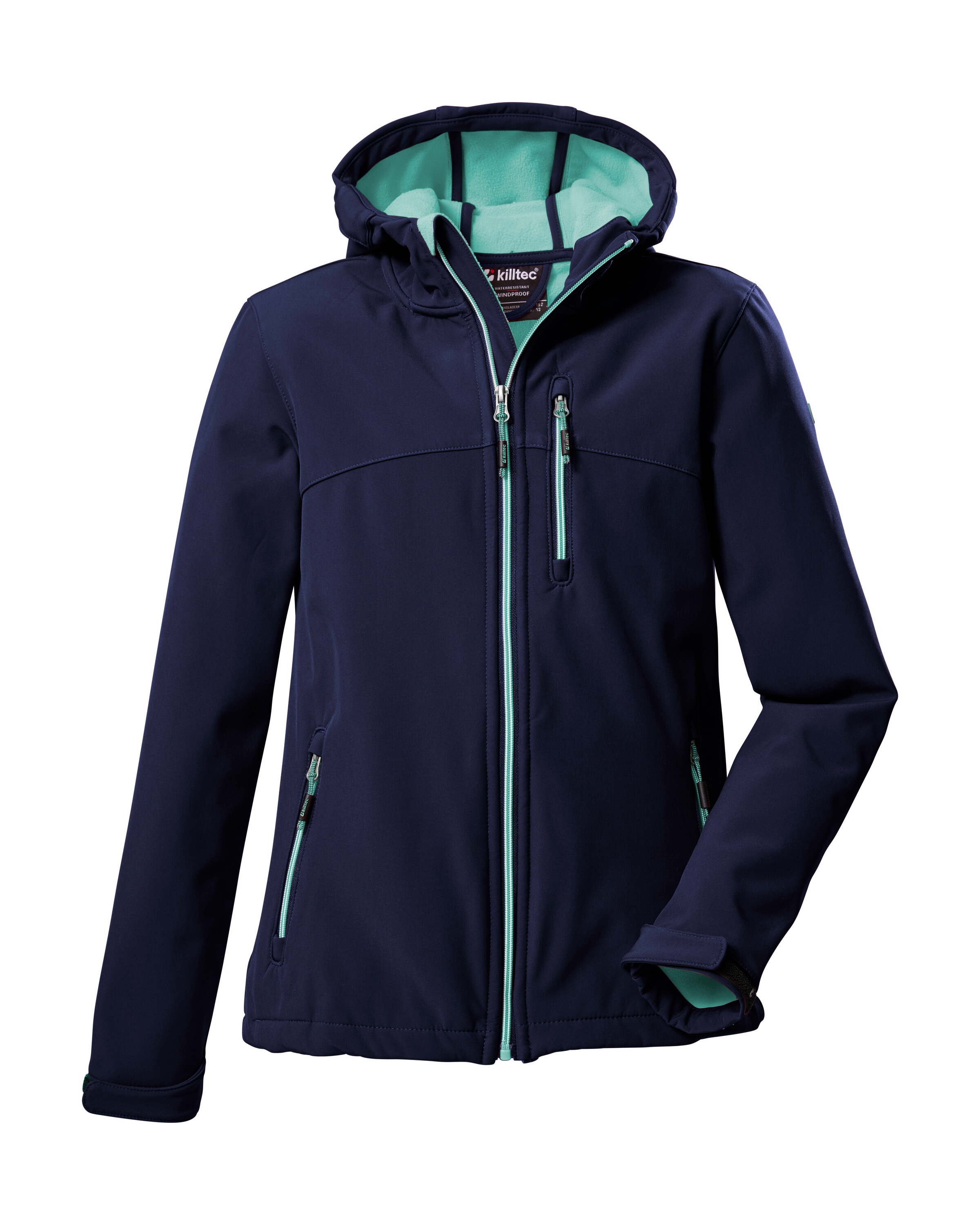 Killtec Softshelljacke »Girls Softshelljacke«, Wasserabweisend, verstellbare Kapuze u Ärmel,...