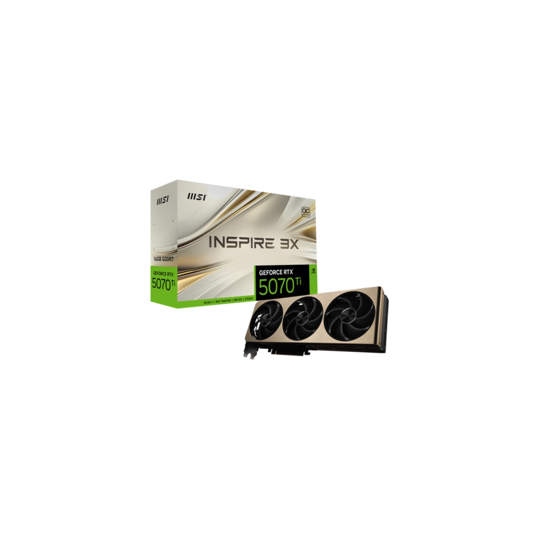 MSI Grafikkarte »GEFORCE RTX 5070 TI 16G INSPIRE 3X OC«