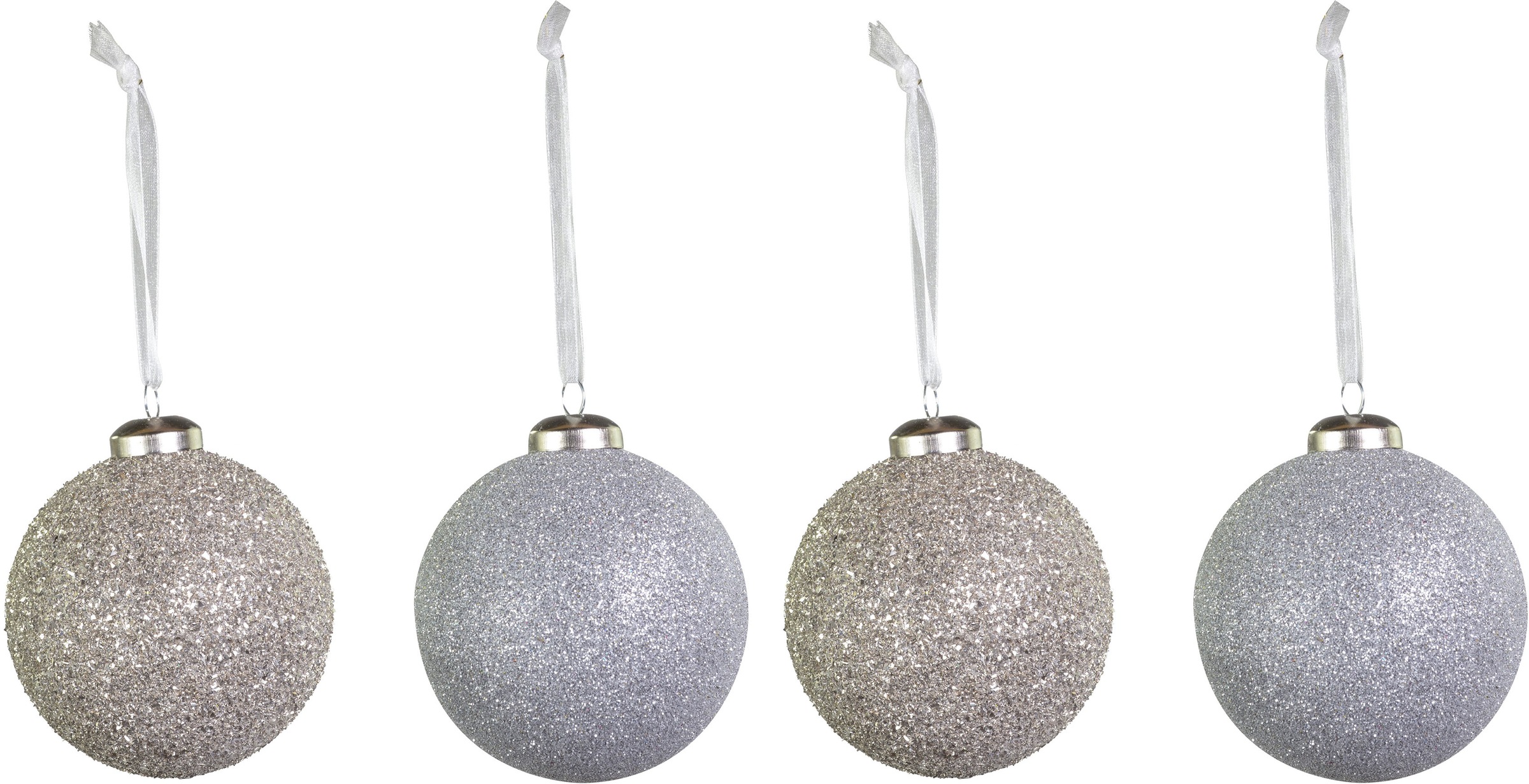 RIFFELMACHER & WEINBERGER Weihnachtsbaumkugel »Weihnachtsdeko, Christbaumschmuck, Christbaumkugeln Glas«, (Set, 4 St.), aus Glas