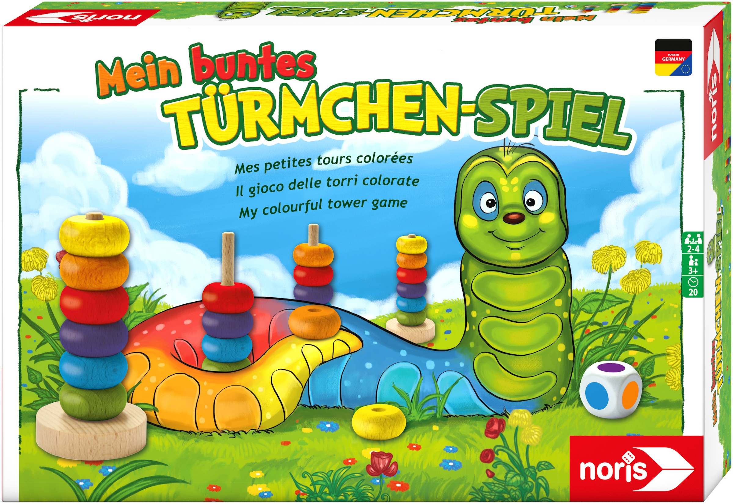 Noris Spiel »Mein buntes Türmchenspiel«, Made in Germany