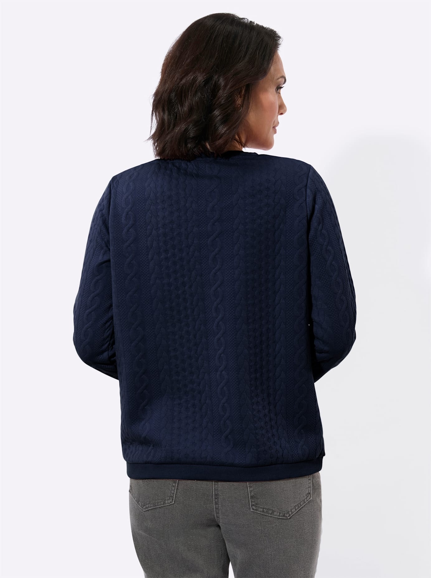 Casual Looks Langarmshirt »Jacquard-Shirt« 1