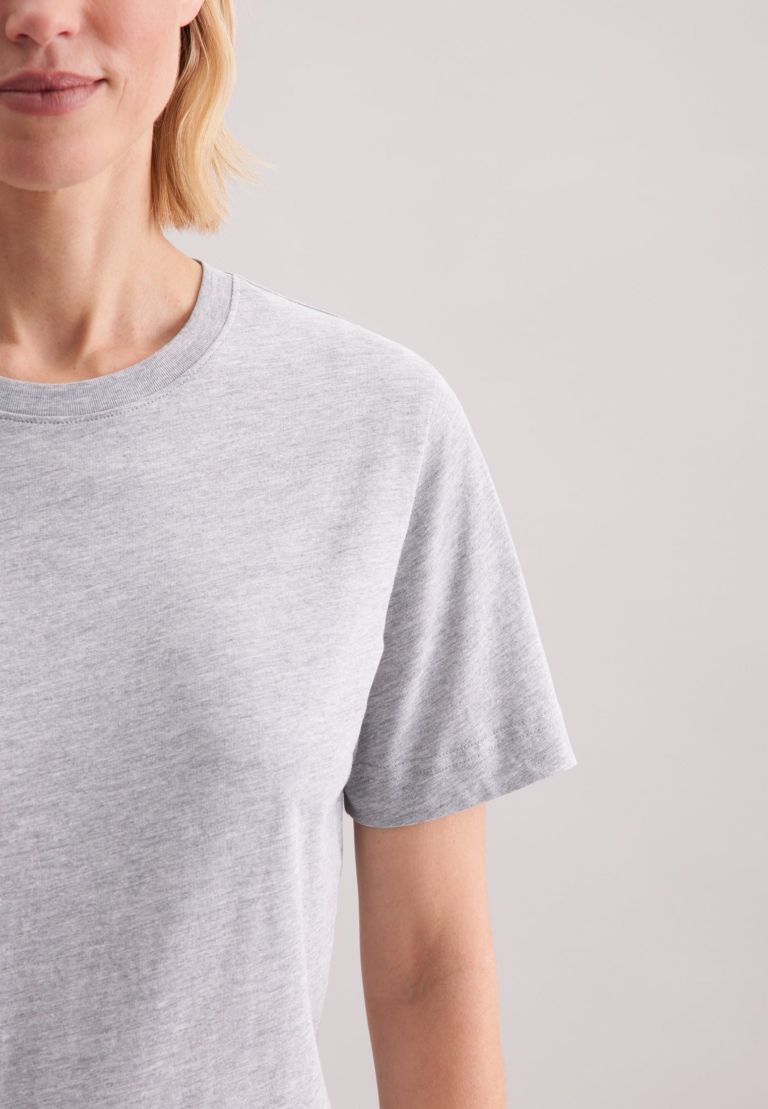 seidensticker T-Shirt »Schwarze Rose«, 1/2 Rundhals Uni
