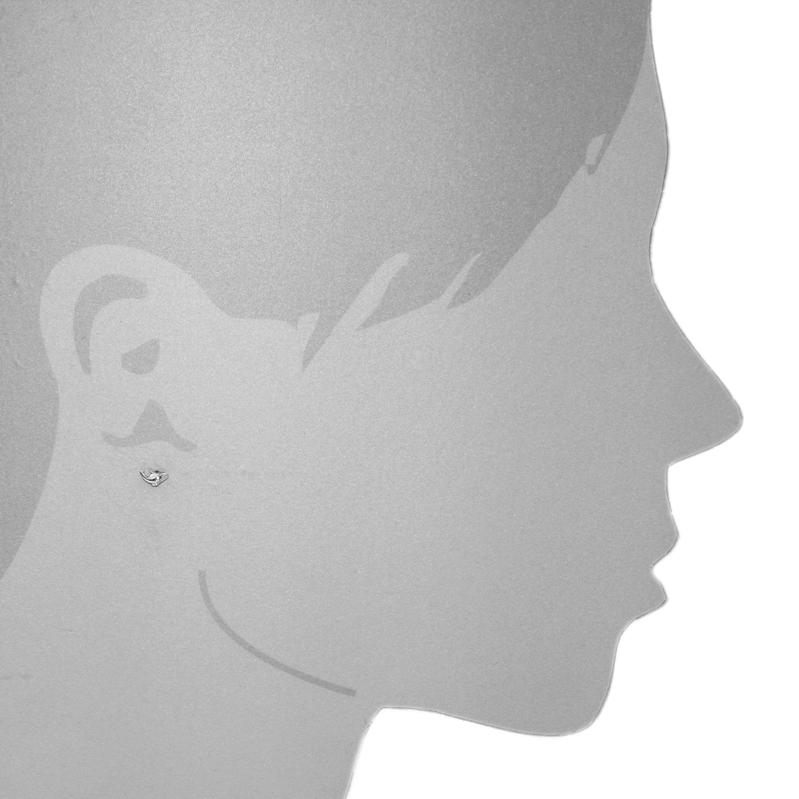 OSTSEE-SCHMUCK Paar Ohrstecker »- Delphin - Silber 925/000 - ,«