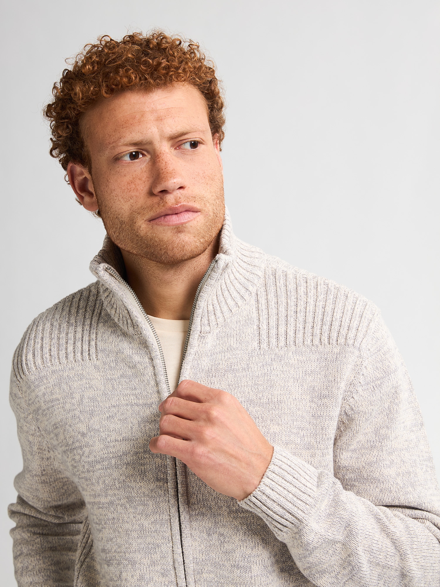 Petrol Industries Strickjacke mit Stehkragen