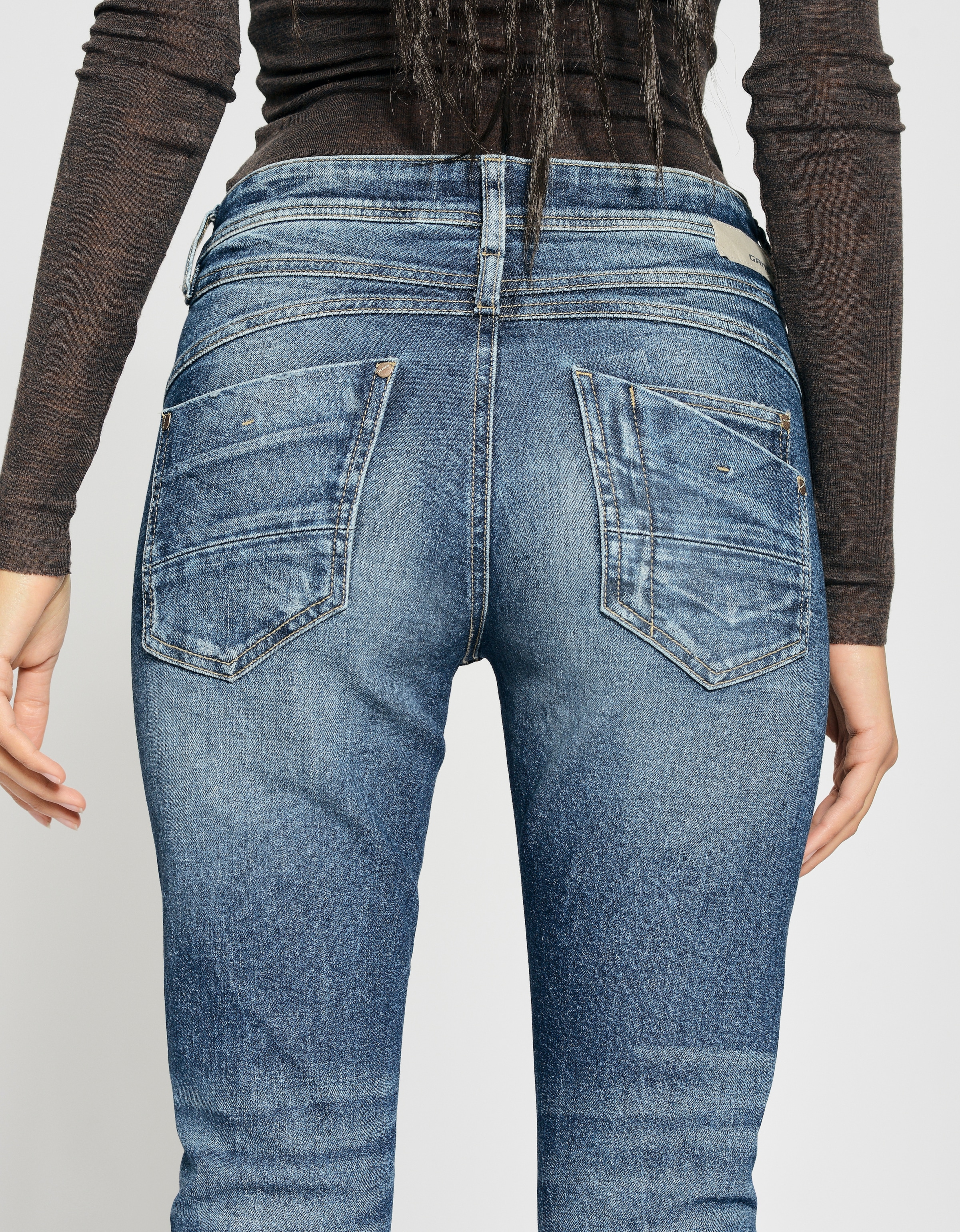 GANG Relax-fit-Jeans »94AMELIE CROPPED«, in 5-Pocket-Style