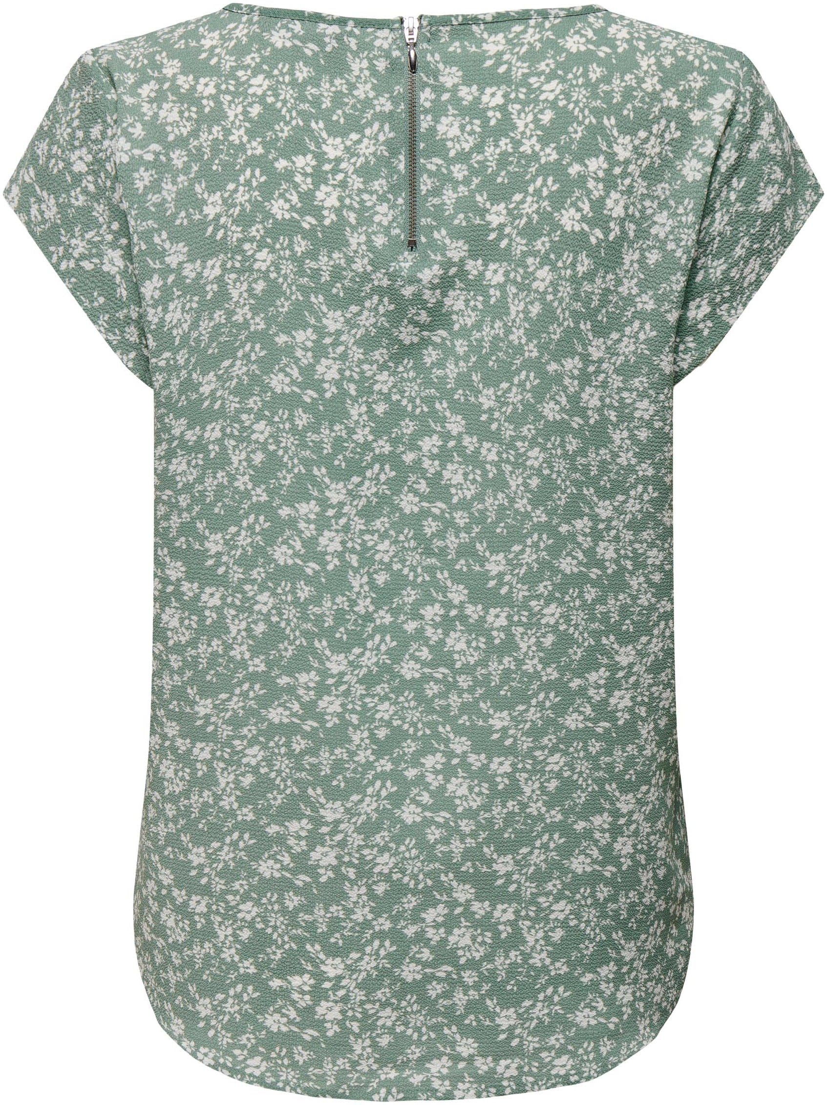 ONLY Shirtbluse »ONLVIC S/S AOP TOP NOOS PTM«, mit Allover Druck