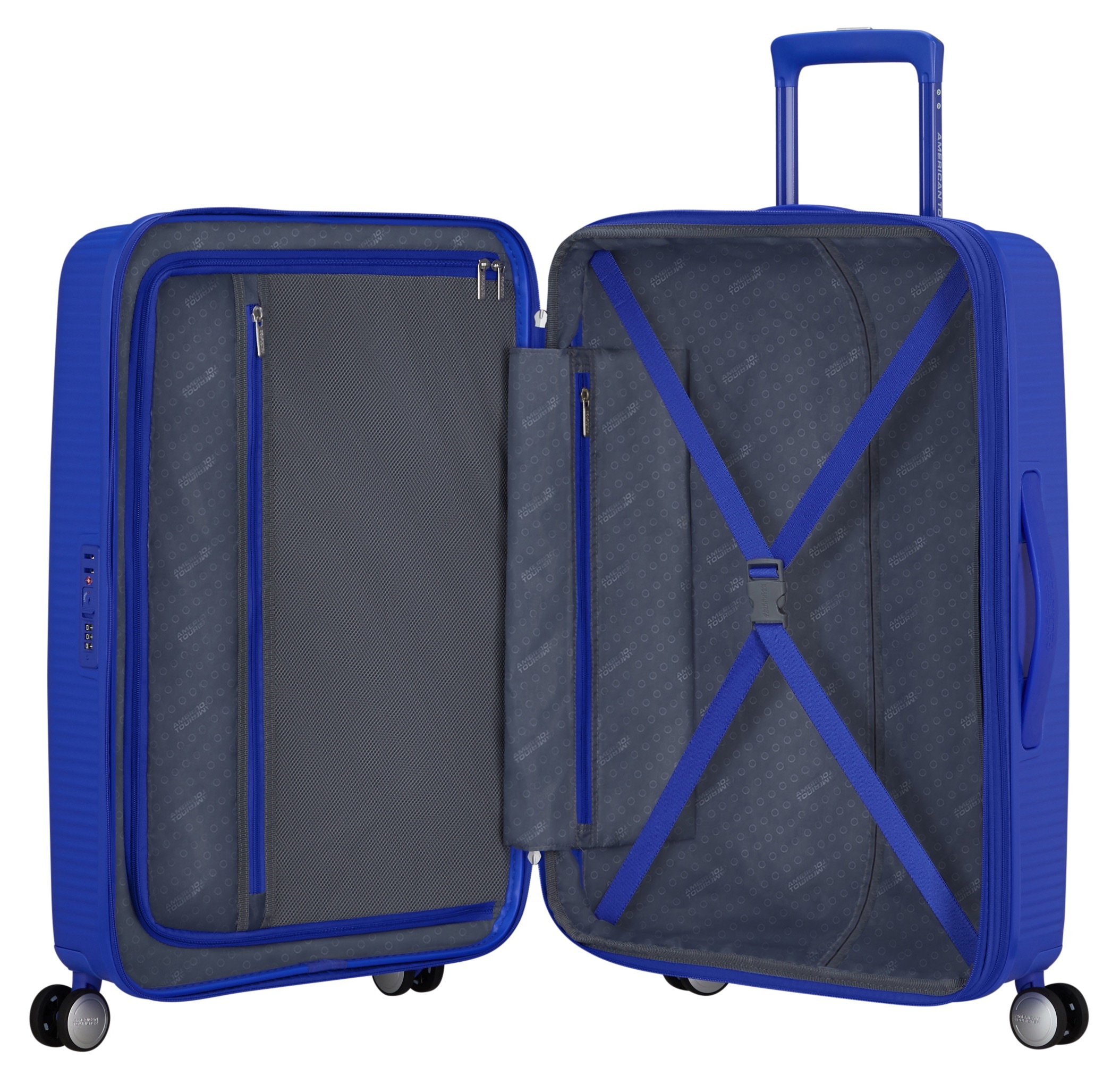 American Tourister® Hartschalen-Trolley »SOUNDBOX 67«, 4 St. Rollen, Koffer Reisegepäck Koffer mittel groß Reisekoffer TSA-Zahlenschloss