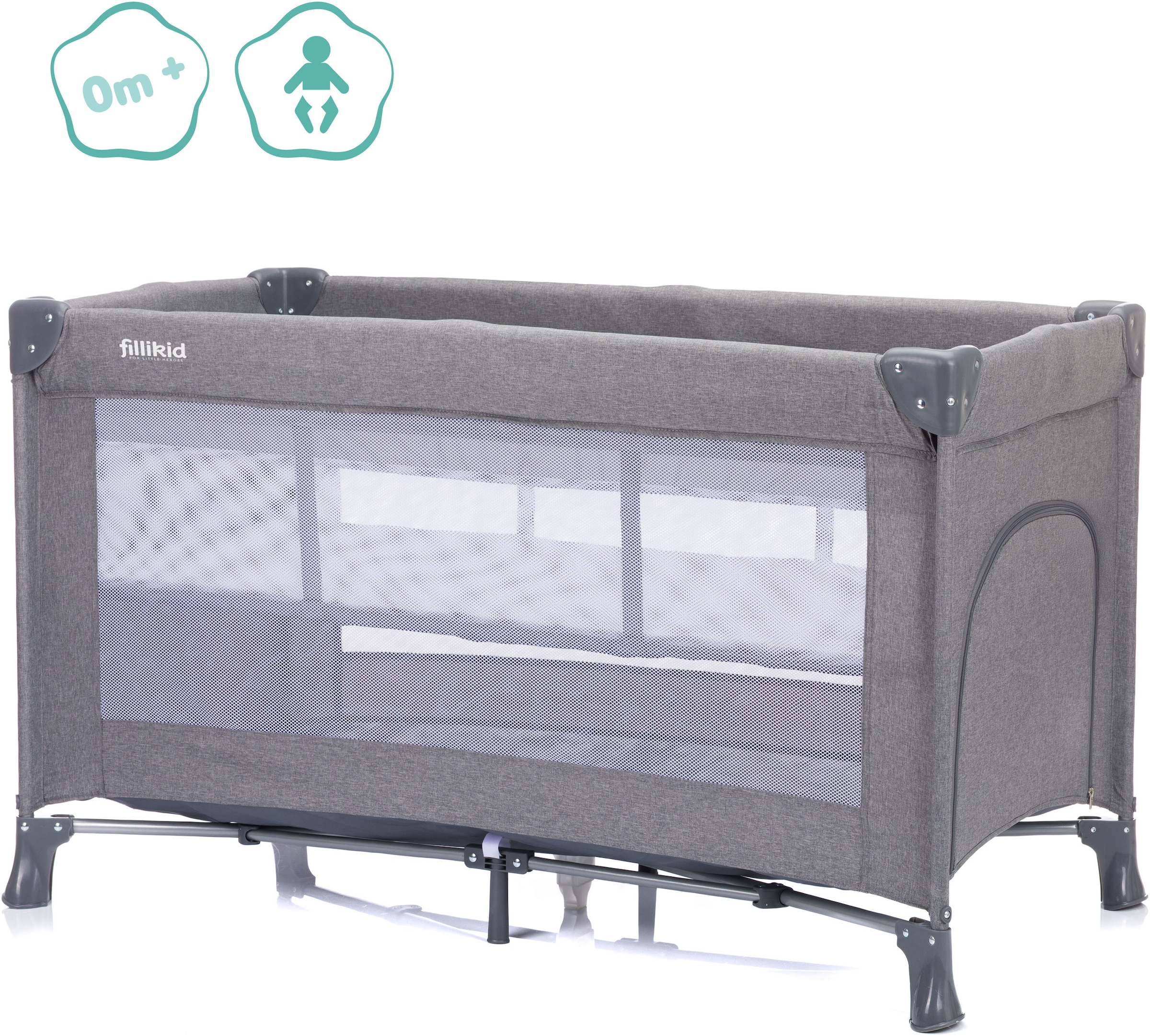 Fillikid Baby-Reisebett »Milano« inklusive Transporttasche und Neugeboreneneinhang