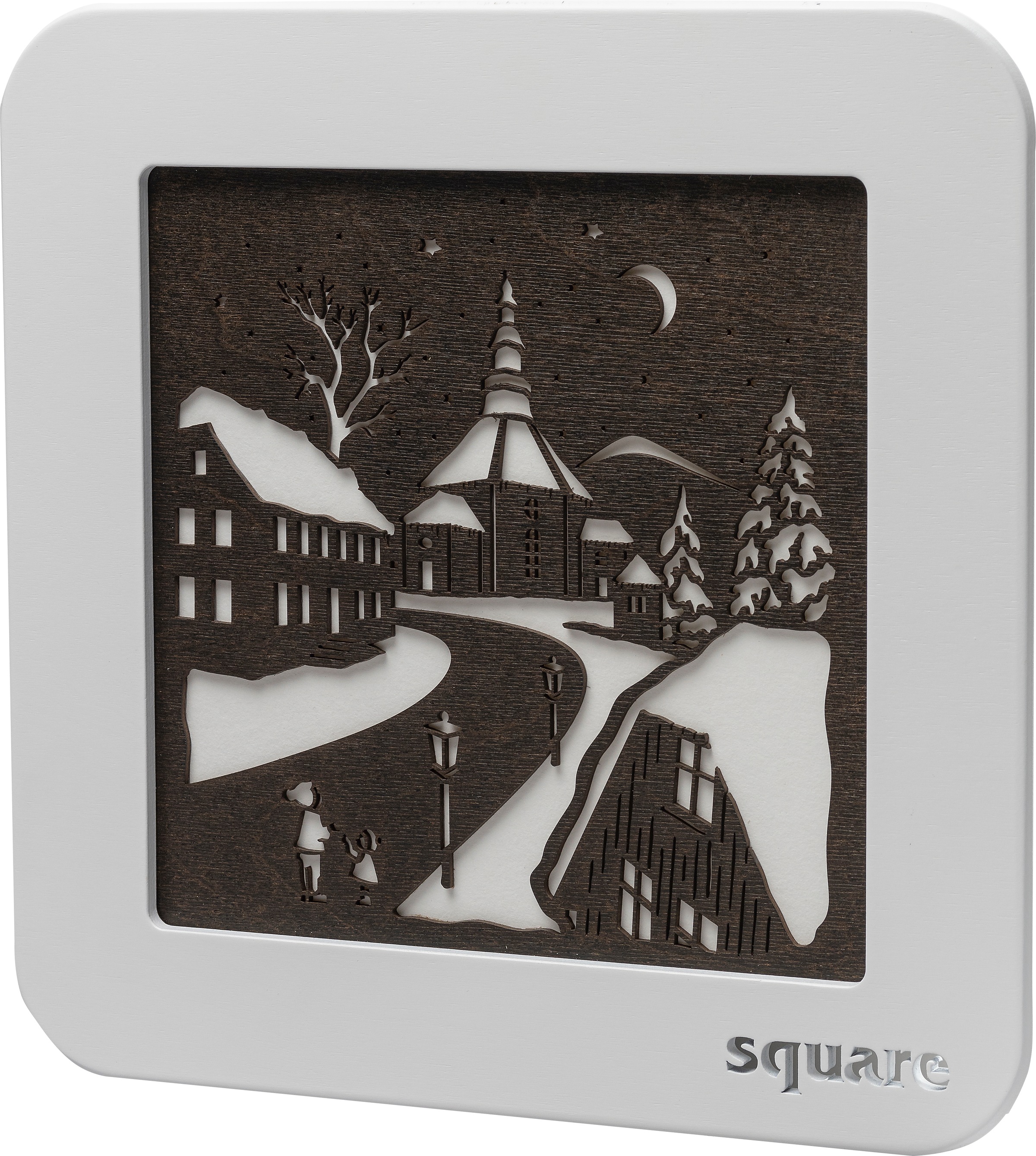 Weigla LED-Bild »Square - Wandbild Seiffen«, (1 St.), mit Timer, einseitiges Motiv