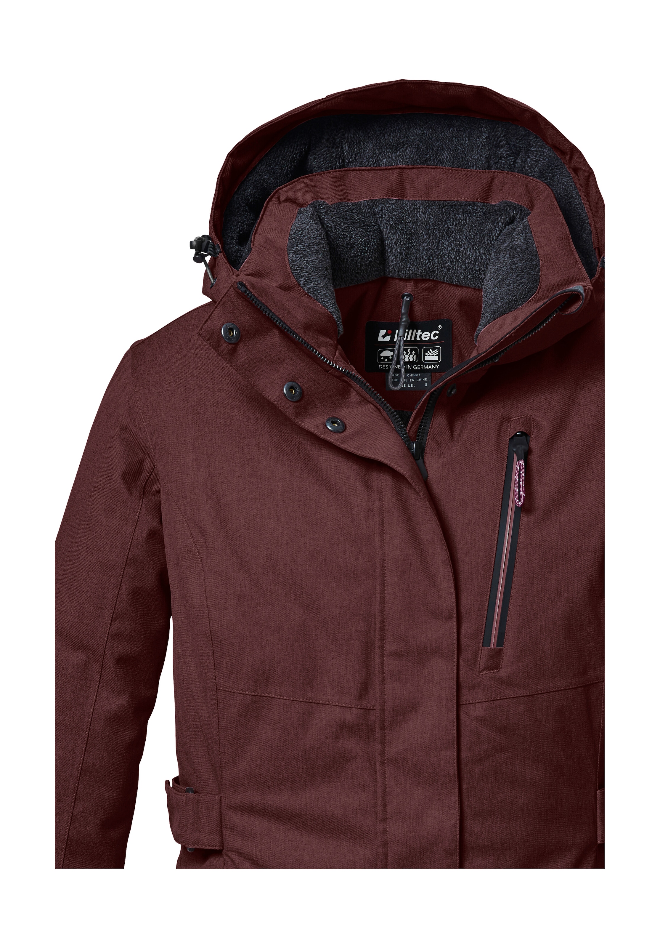 Killtec Parka »KOW 303 WMN PRK«, Wasserdichter, atmungsaktiver Damenparka mit abnehmbarer Kapuze