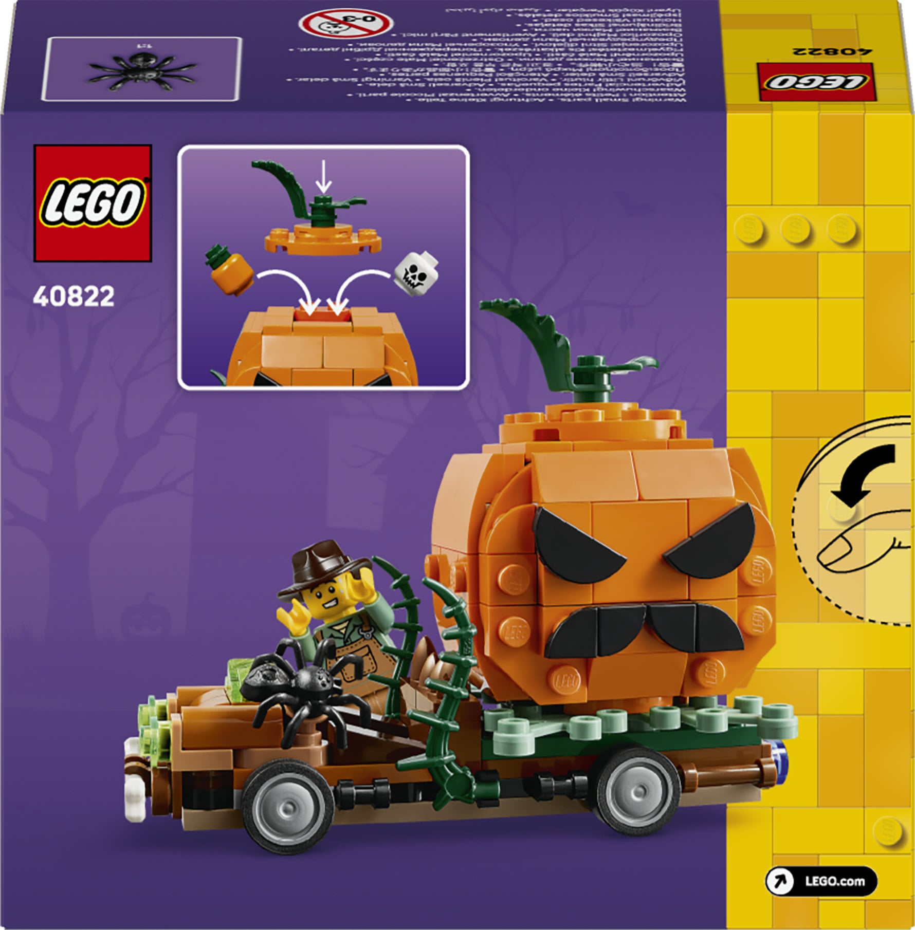 LEGO® Konstruktionsspielsteine »Pickup mit Halloweenkürbis (40822), LEGO LEGO Iconic« Made in Europe