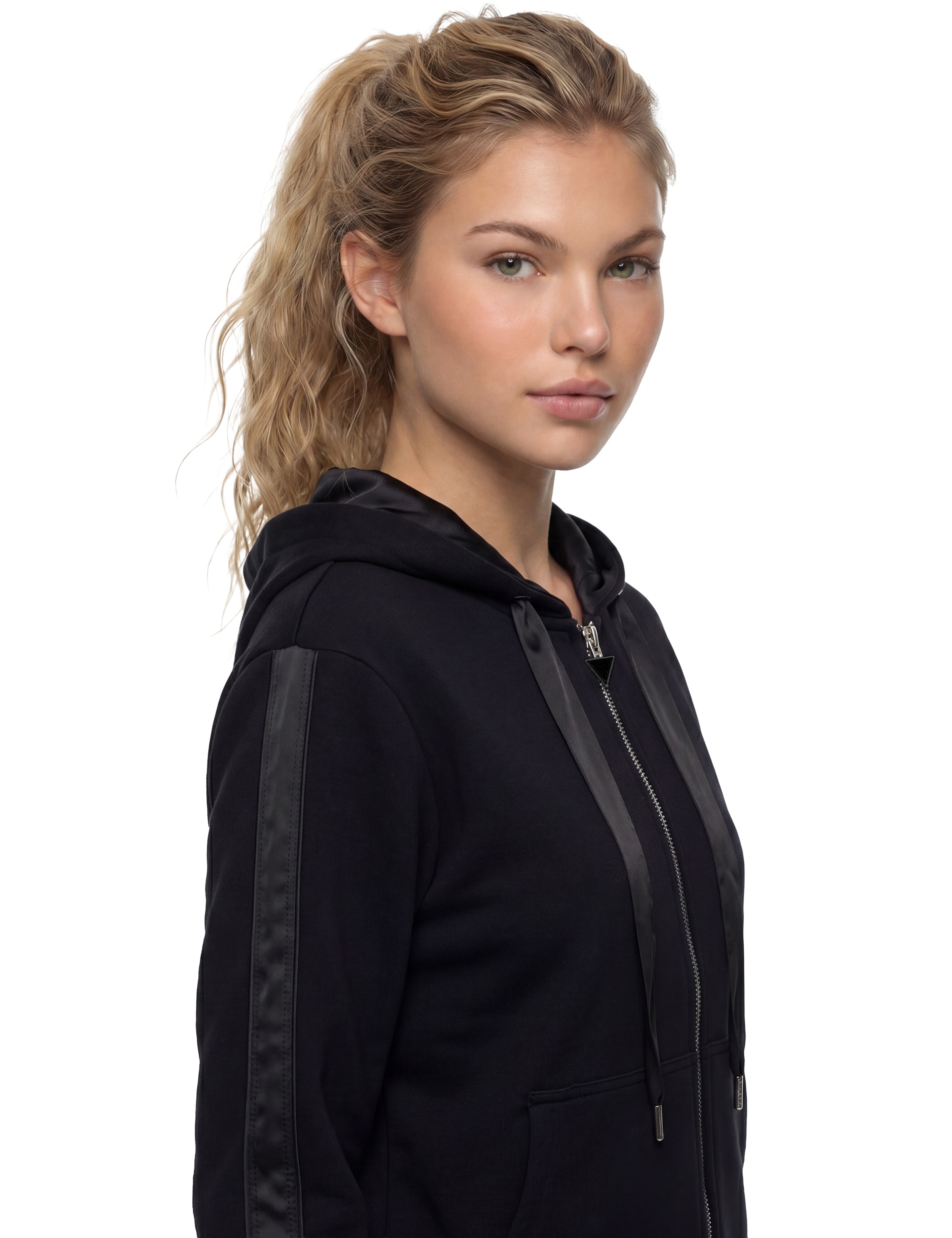 Guess Sweatjacke »NEW HOODED VICTOIRE SCUBA ZIP« mit Kapuze