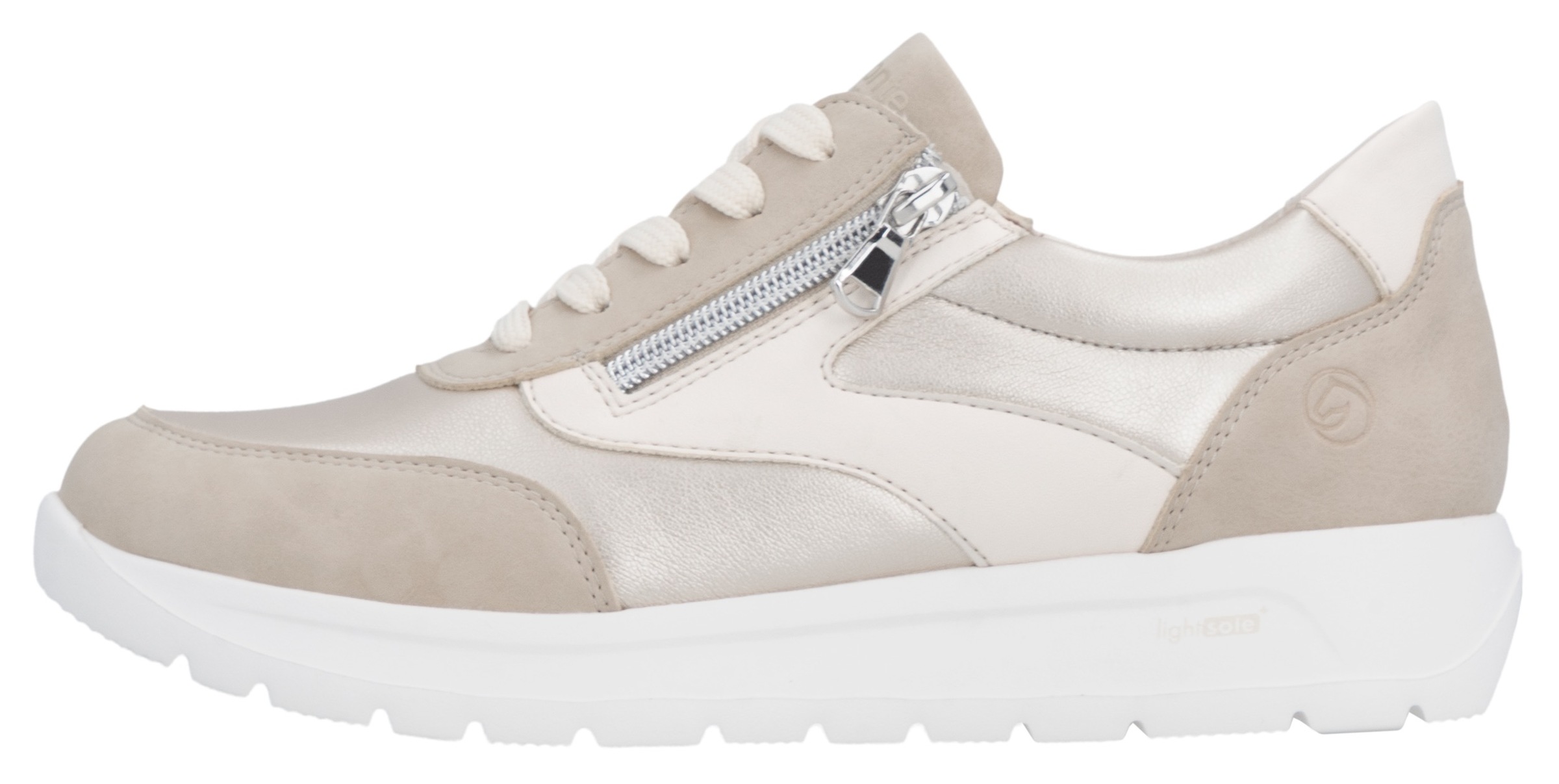 Remonte Keilsneaker  Schnürschuh, Halbschuh, Casual-Sneaker mit seitlichem Reißverschluss