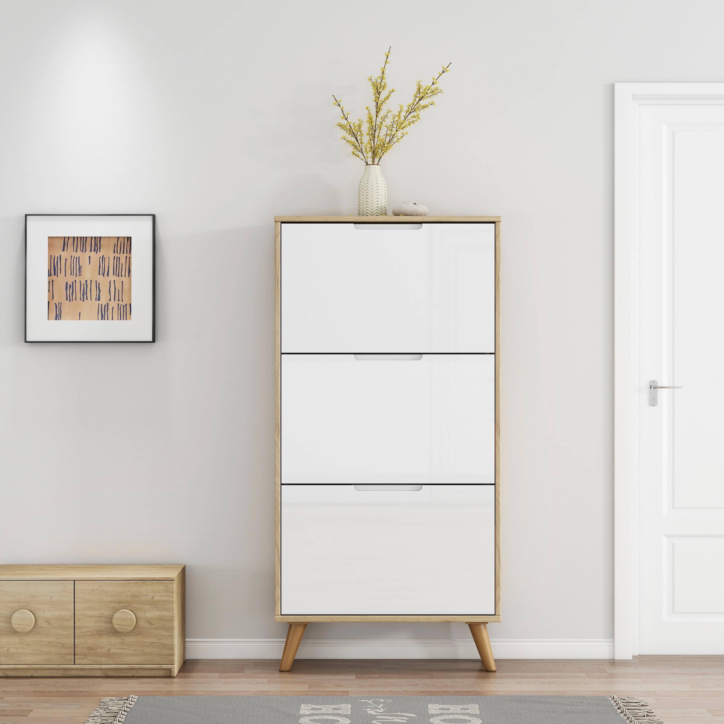 OTTO home Schuhschrank »Lund« FSC-zertifiziertem Holz, ABS-Kanten, Breite 62 cm