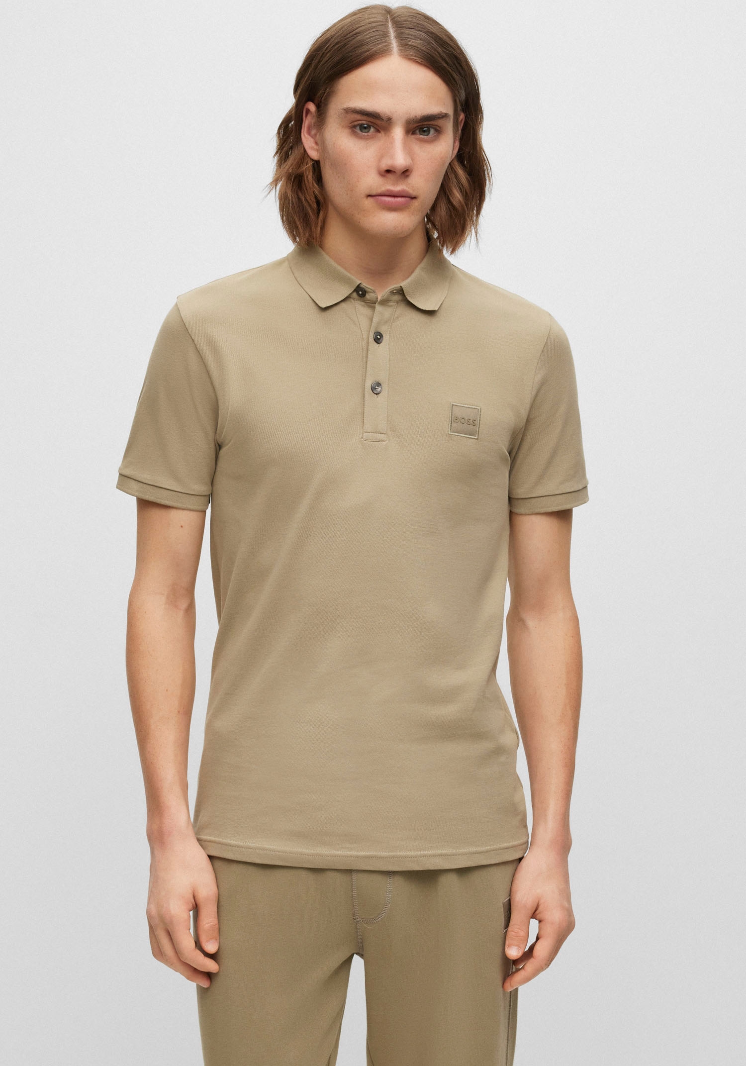 BOSS Poloshirt shoppen ORANGE »Passenger«, online BOSS dezentem von mit bei OTTO Logo-Patch