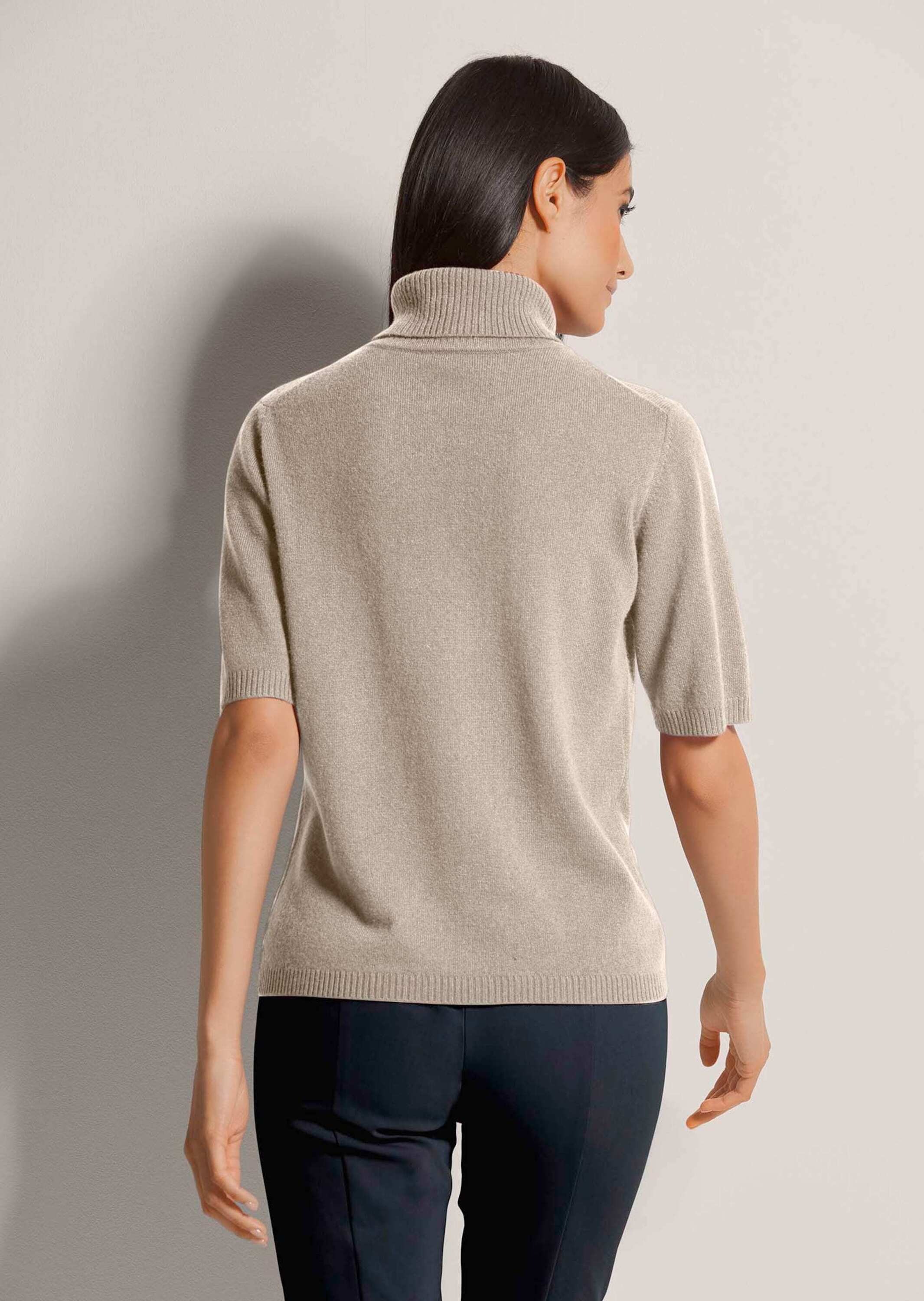 MADELEINE Longpullover »Kaschmirpullover Luxuriöser Strickpullover mit Rollkragen« Kaschmirpullover mit Halbarm